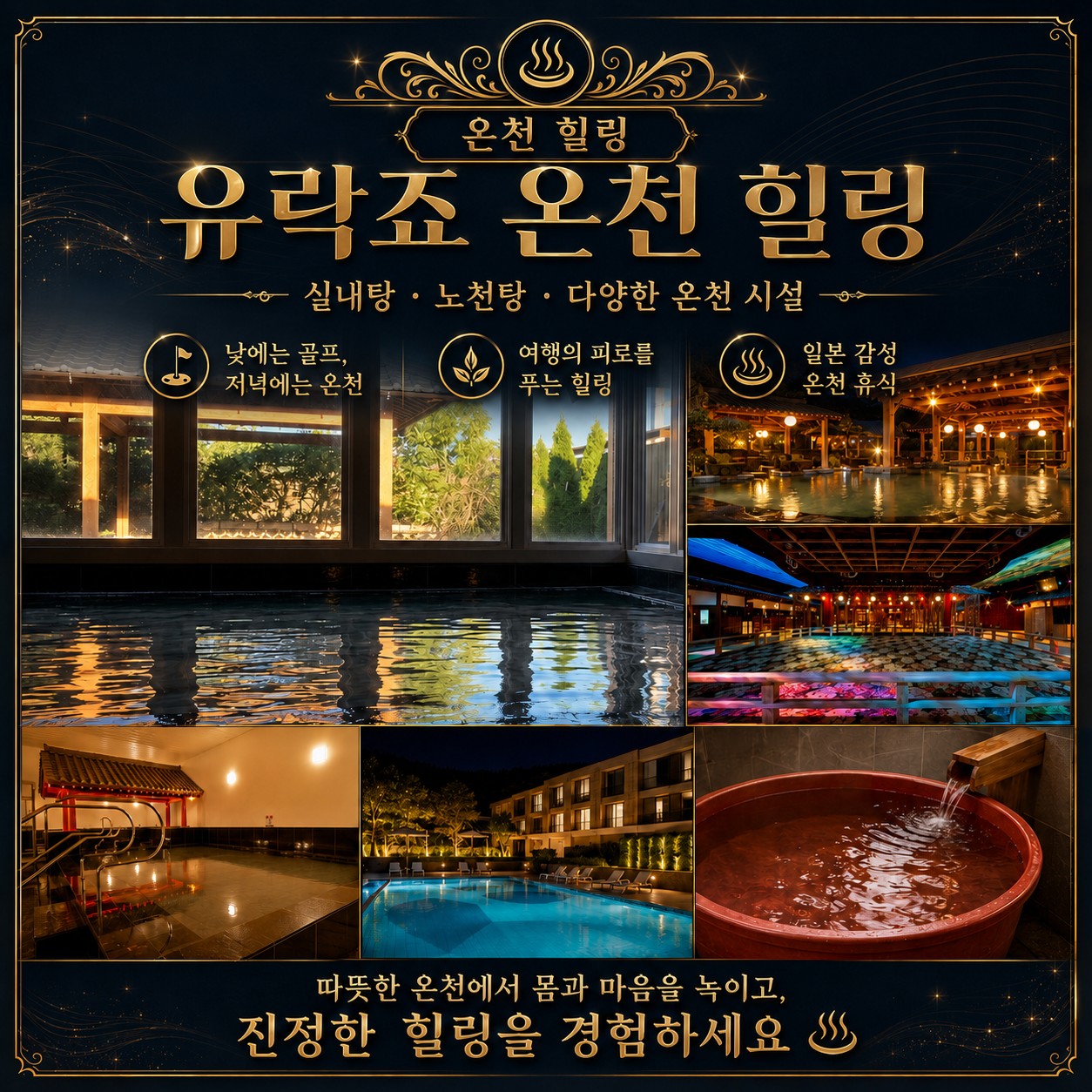 ⛳️동경 치바 유락죠 온천 골프⛳ 💕<3박4일>