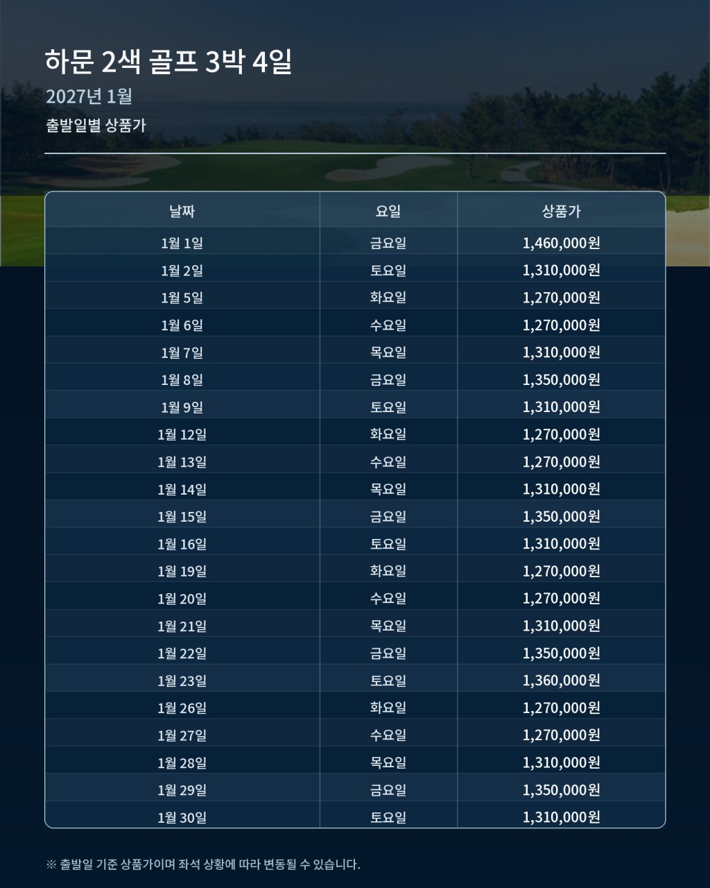 ⛳중국 샤먼 5성급호텔 & 2색골프