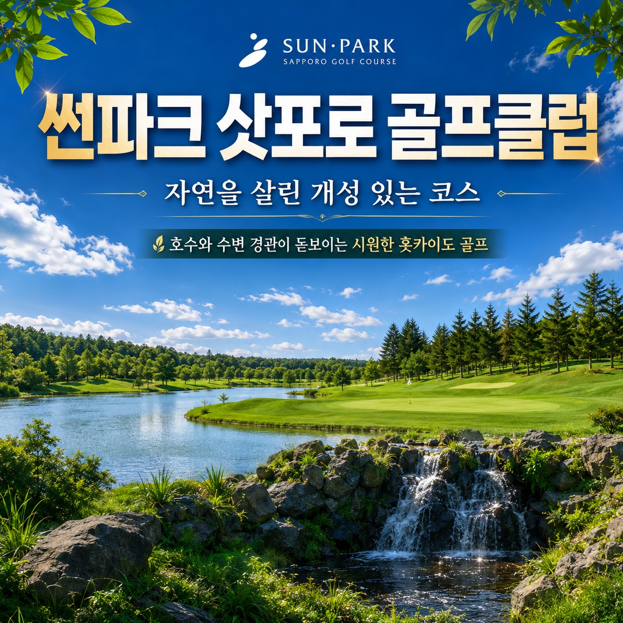 ⛳삿포로 시내 2색 실속 골프⛳