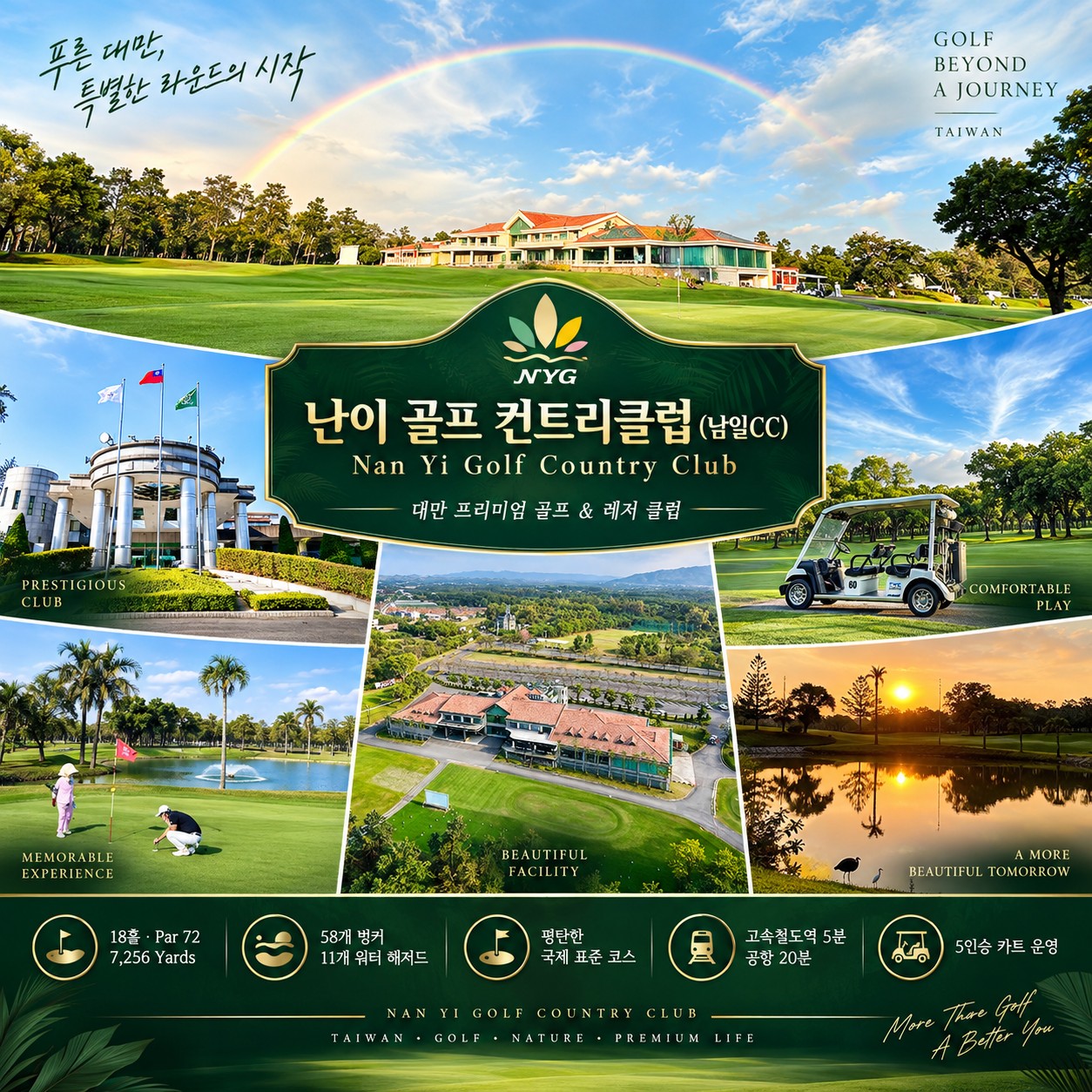 ⛳대만 가오슝 하워드 3색 골프⛳