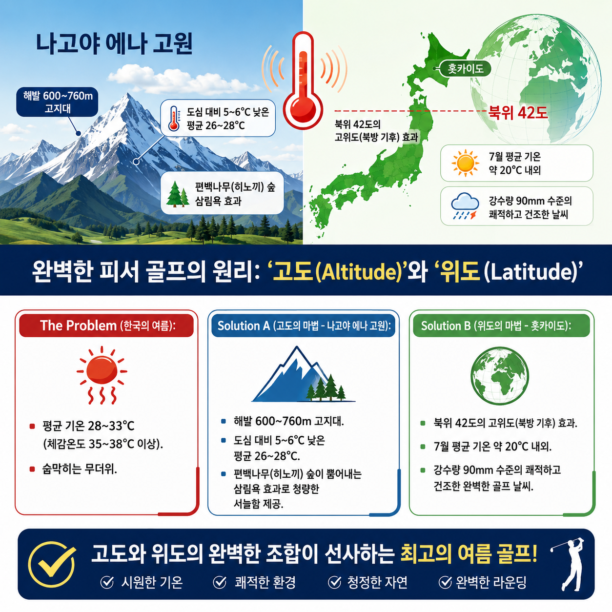 🏞️ 시원한 나고야 고원골프!