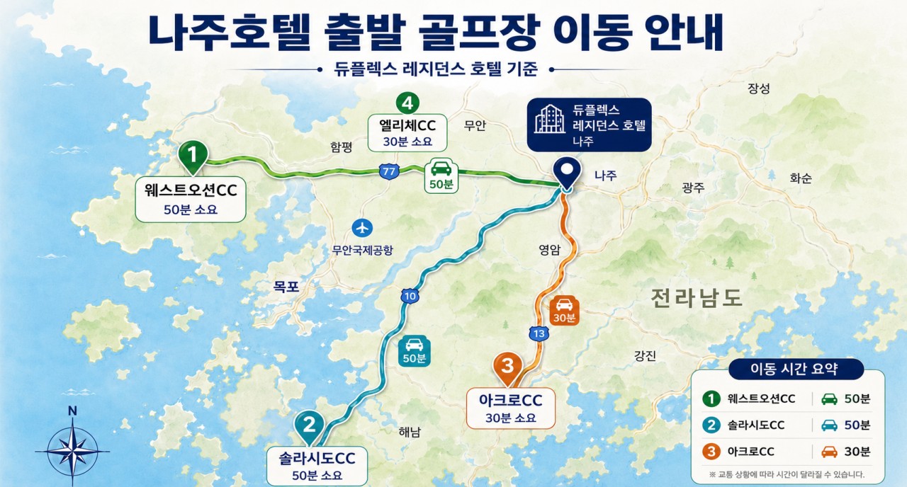 ⛳️전남 2박/3박 골프휴가 특가📅6차 모객 진행 중