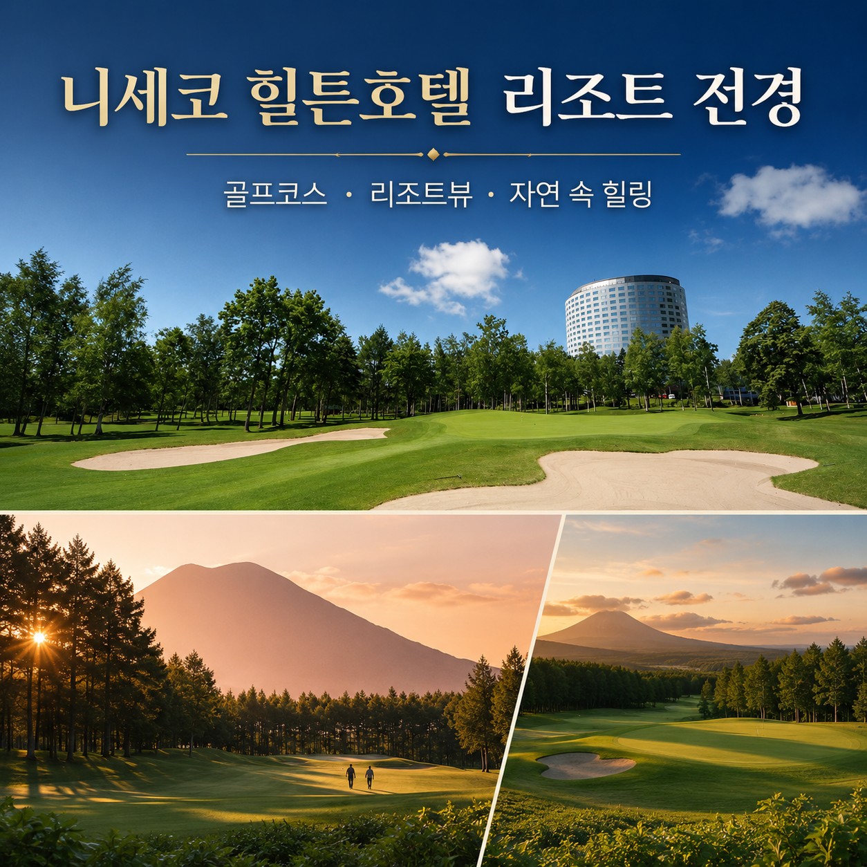 🏔️ 일본 북해도 니세코 힐튼 골프 3박 항공팩