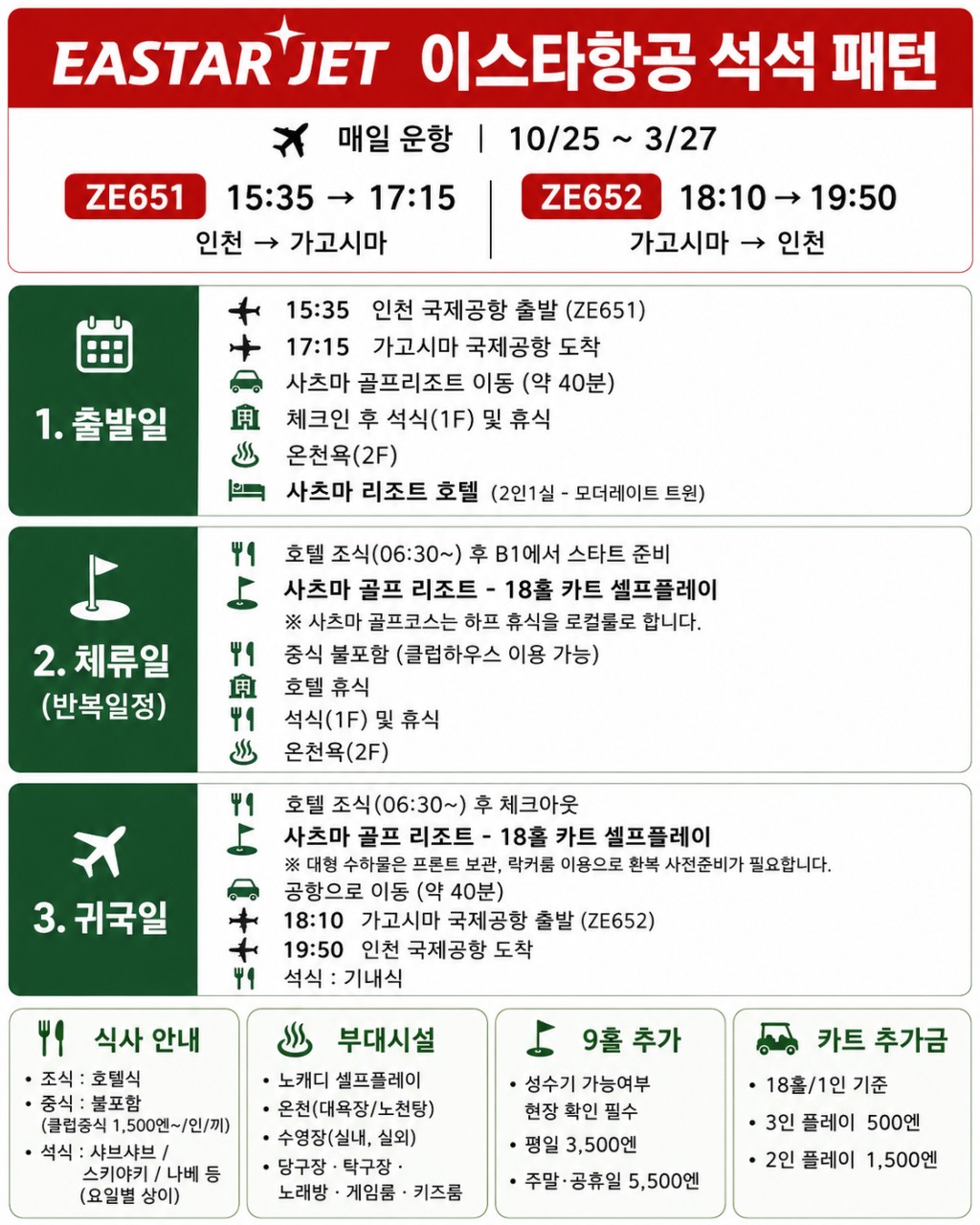 ⛳️ 가고시마 사츠마 골프 리조트