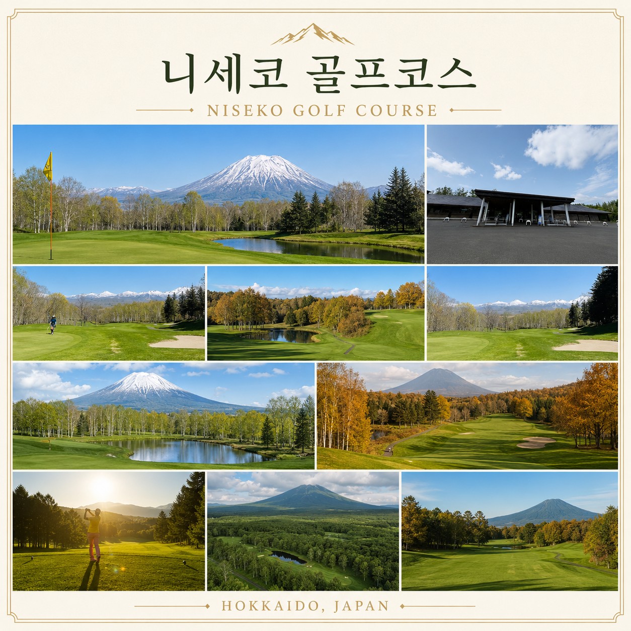 🏔️ 일본 북해도 니세코 힐튼 골프 3박 항공팩