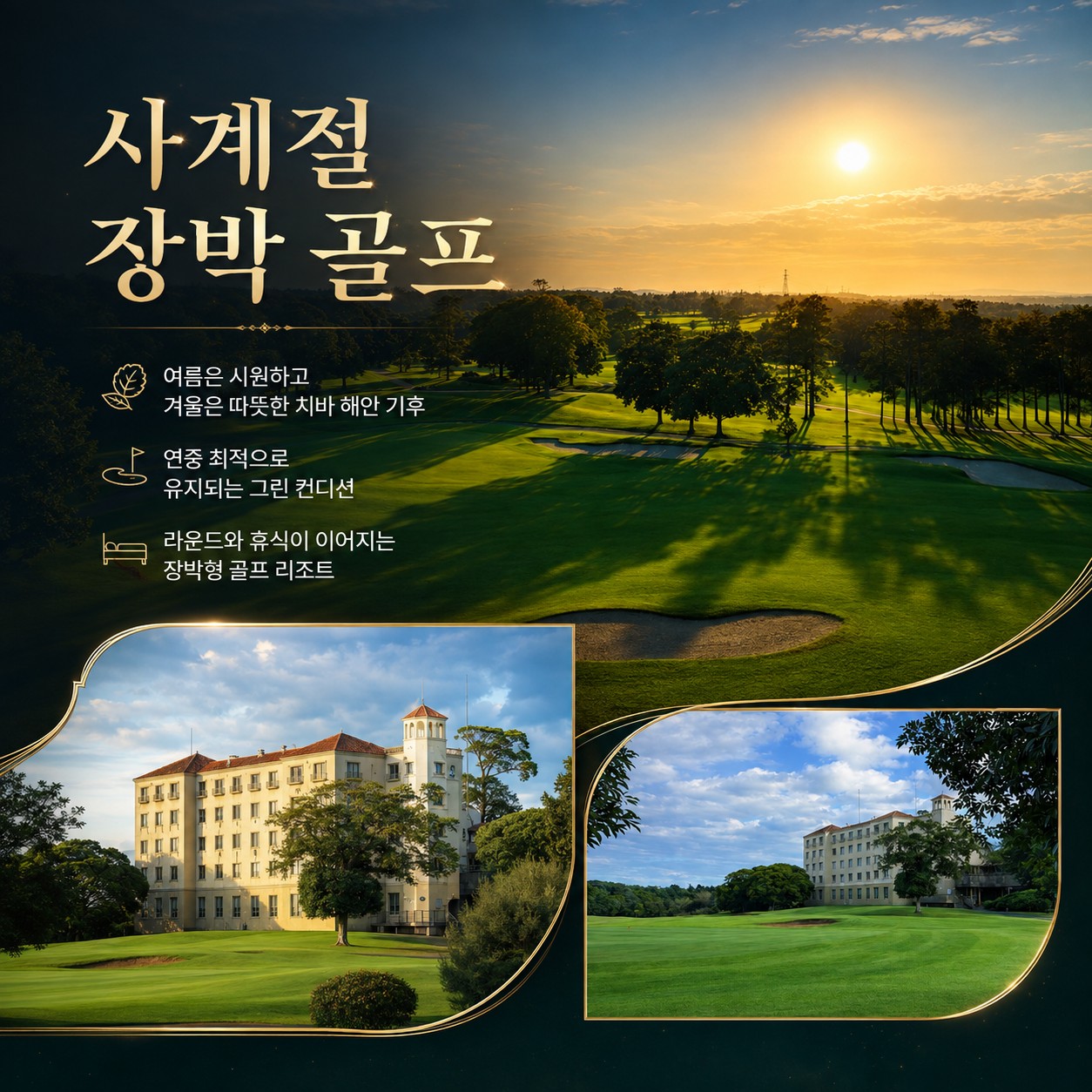⛳동경 치바 온천 골프 리조트 올포함