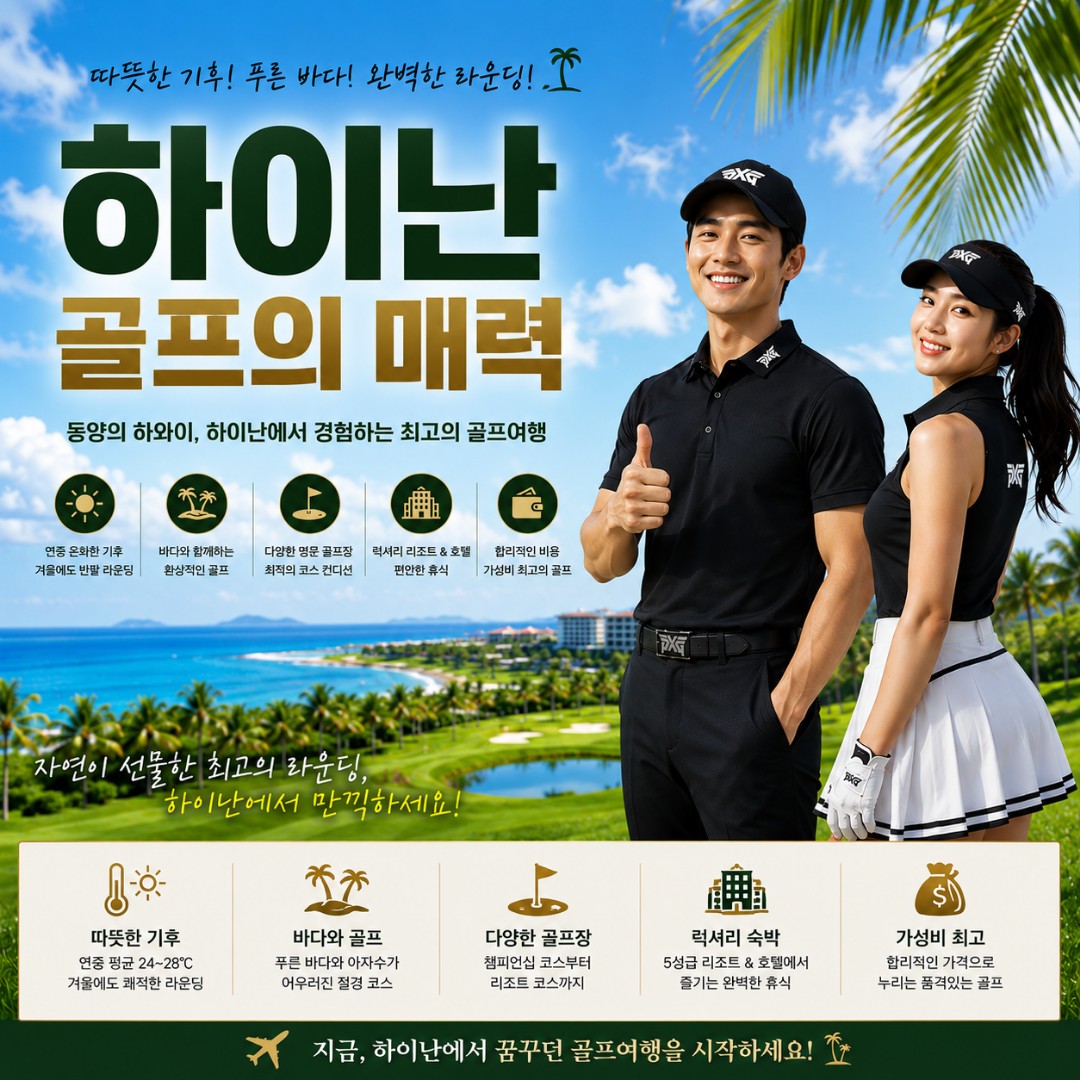 ⛳하이난 IBL CC 72홀 골프 3박4일 <비수기특가>