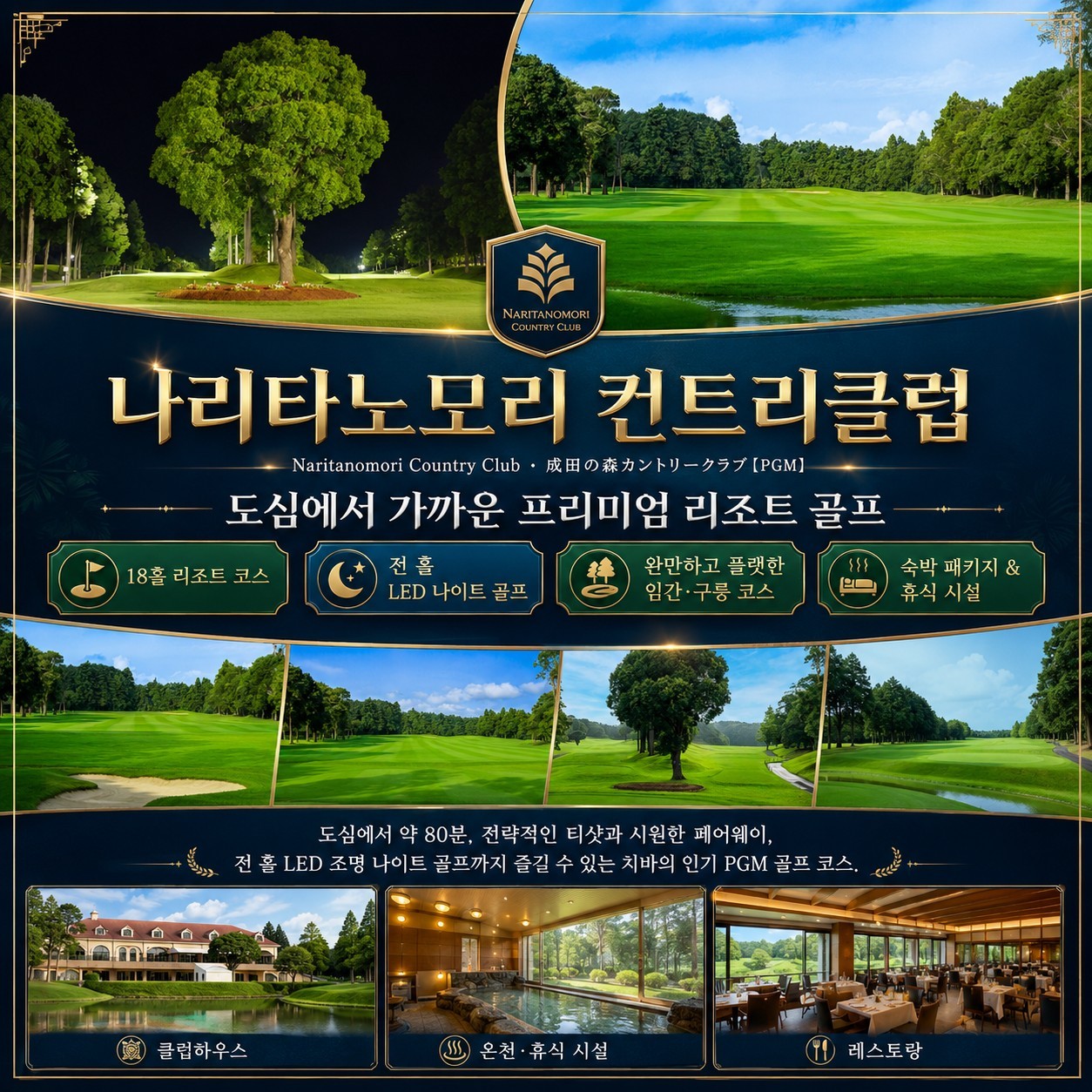 ⛳️동경 치바 유락죠 온천 골프⛳ 💕<3박4일>