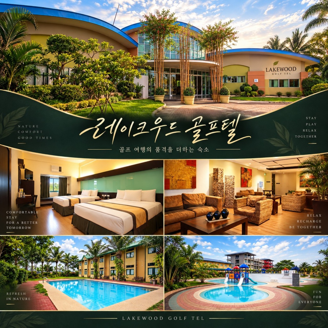 🌴 필리핀 클락 레이크우드 C.C 무제한 골프 <3박5일>