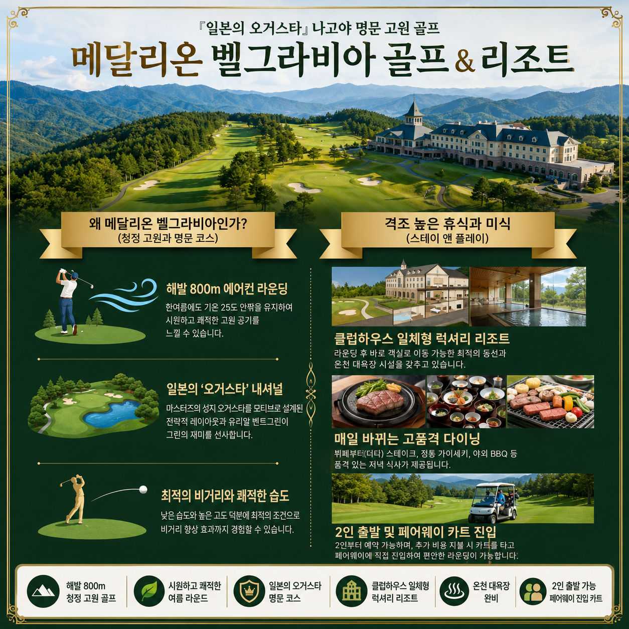 🏞️ 시원한 나고야 고원골프!