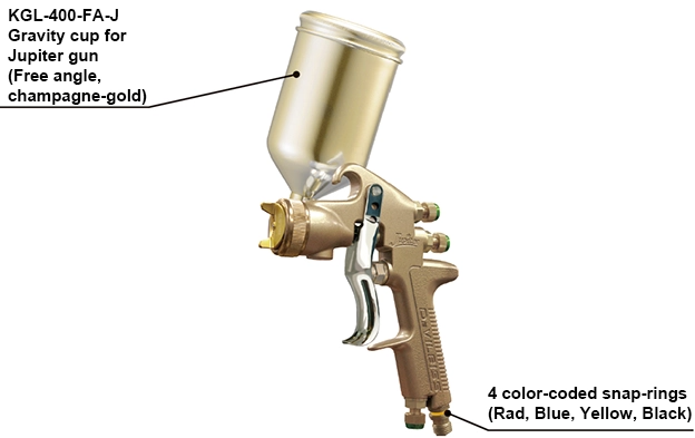 JUPITER-R 프리앵글컵(별도판매) 및 4개의 색상코드 스냅링