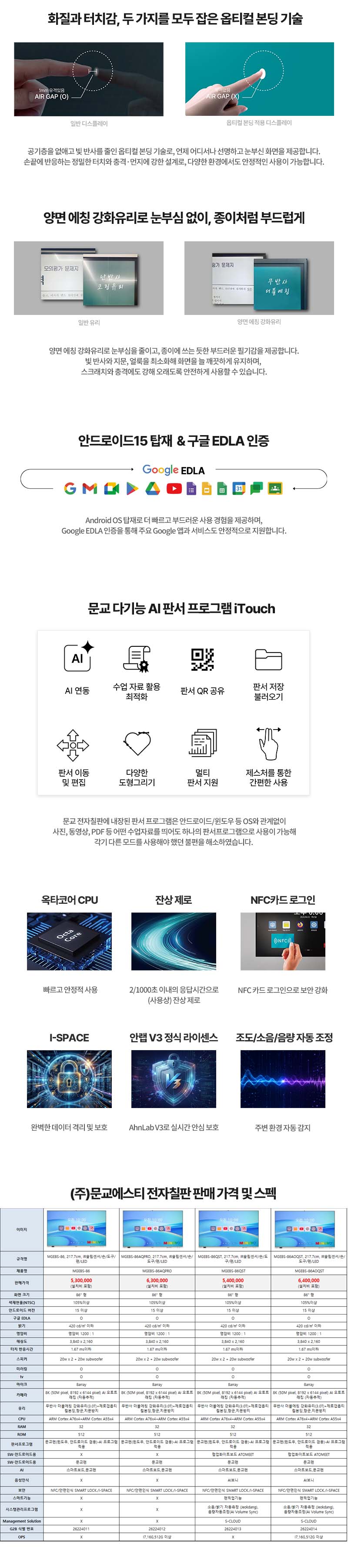전자칠판 (86인치)