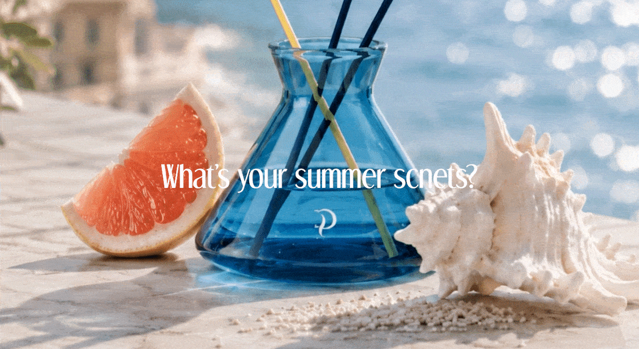 Positano, Hourglass Diffuser I Summer Blue Edition