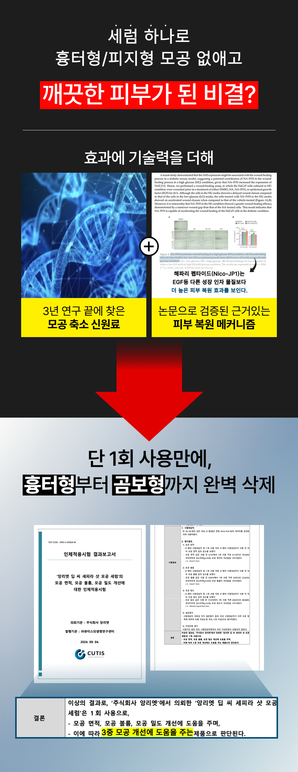 2시간 뒤 가격 상승💸 흉터성모공 개선 실험 성공! 피부과 모공슈링커 비밀특가
