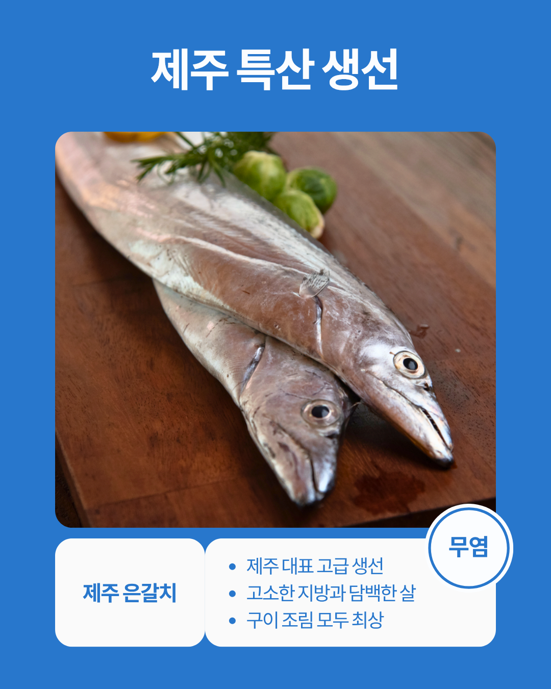 제주바다 갈치/옥돔/고등어