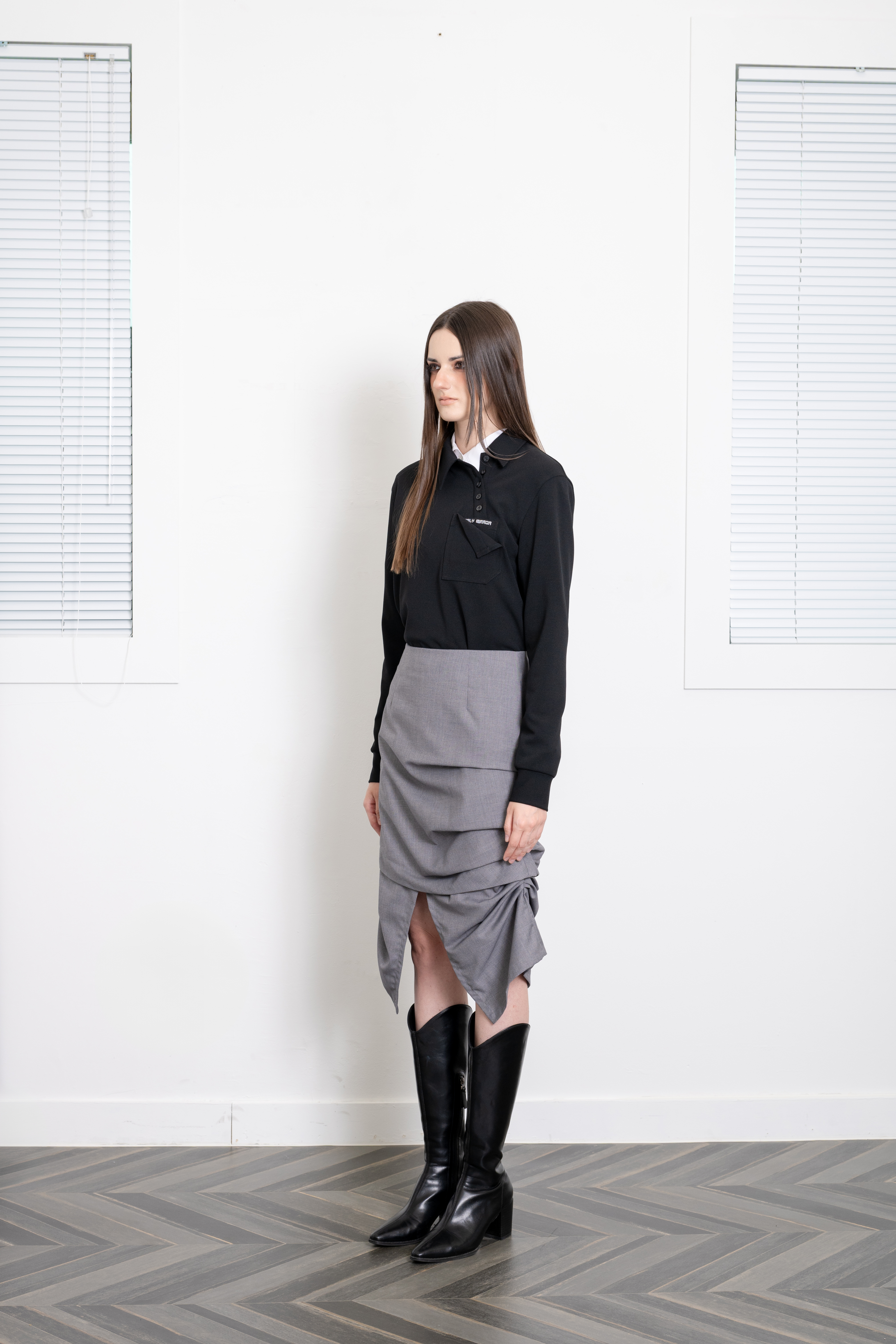 [26SS] SKIRT_ GRAY