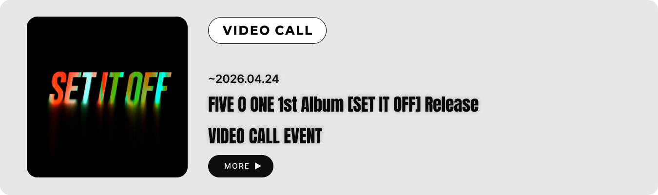 FIVE O ONE 1st Album [SET IT OFF] Release Meet&Greet Event