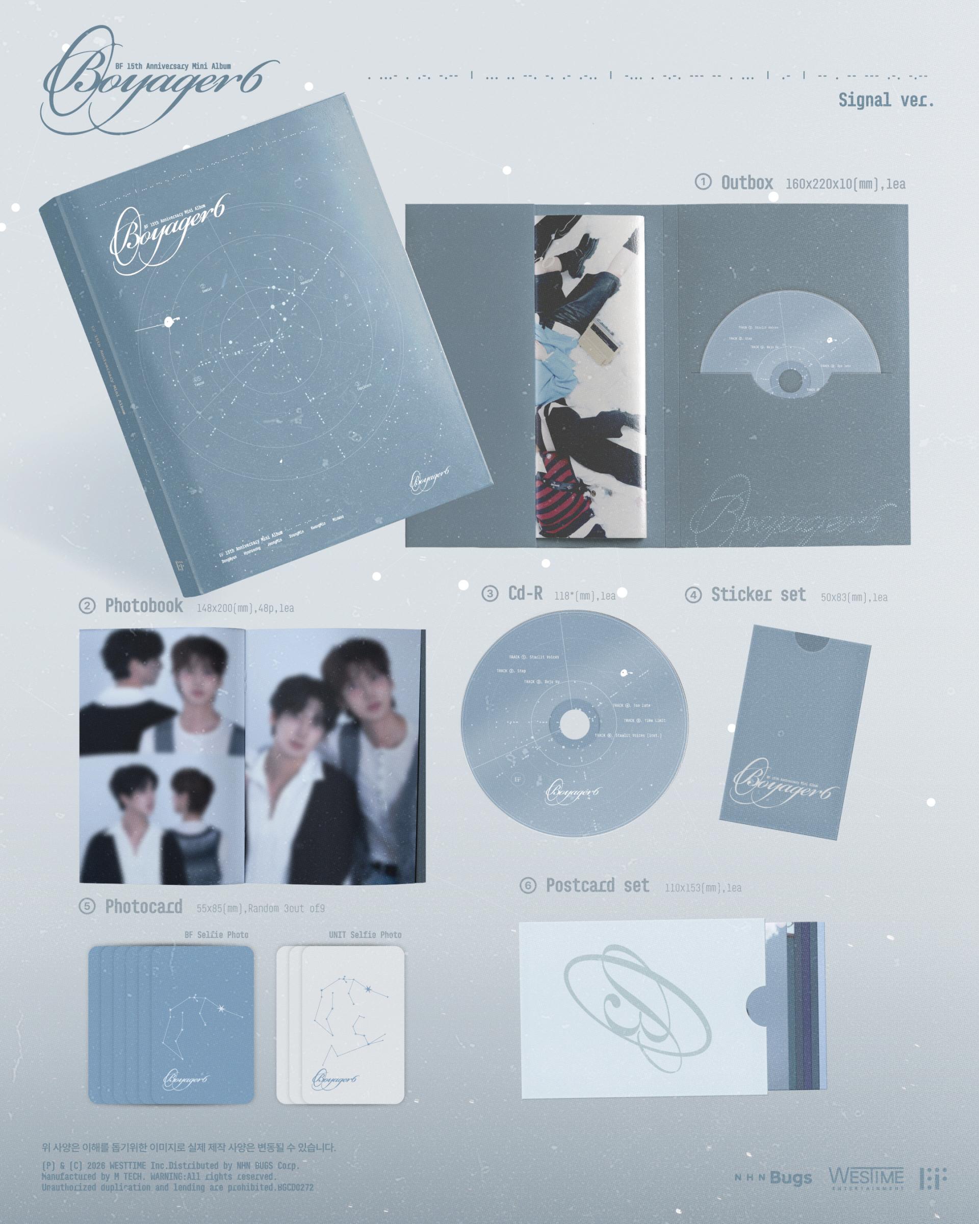 [Pre-order] BF (보이프렌드) 15th Anniversary Mini Album [Boyager6] Release Video Call Event