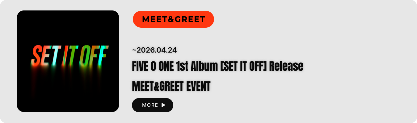 FIVE O ONE 1st Album [SET IT OFF] Release Video Call Event