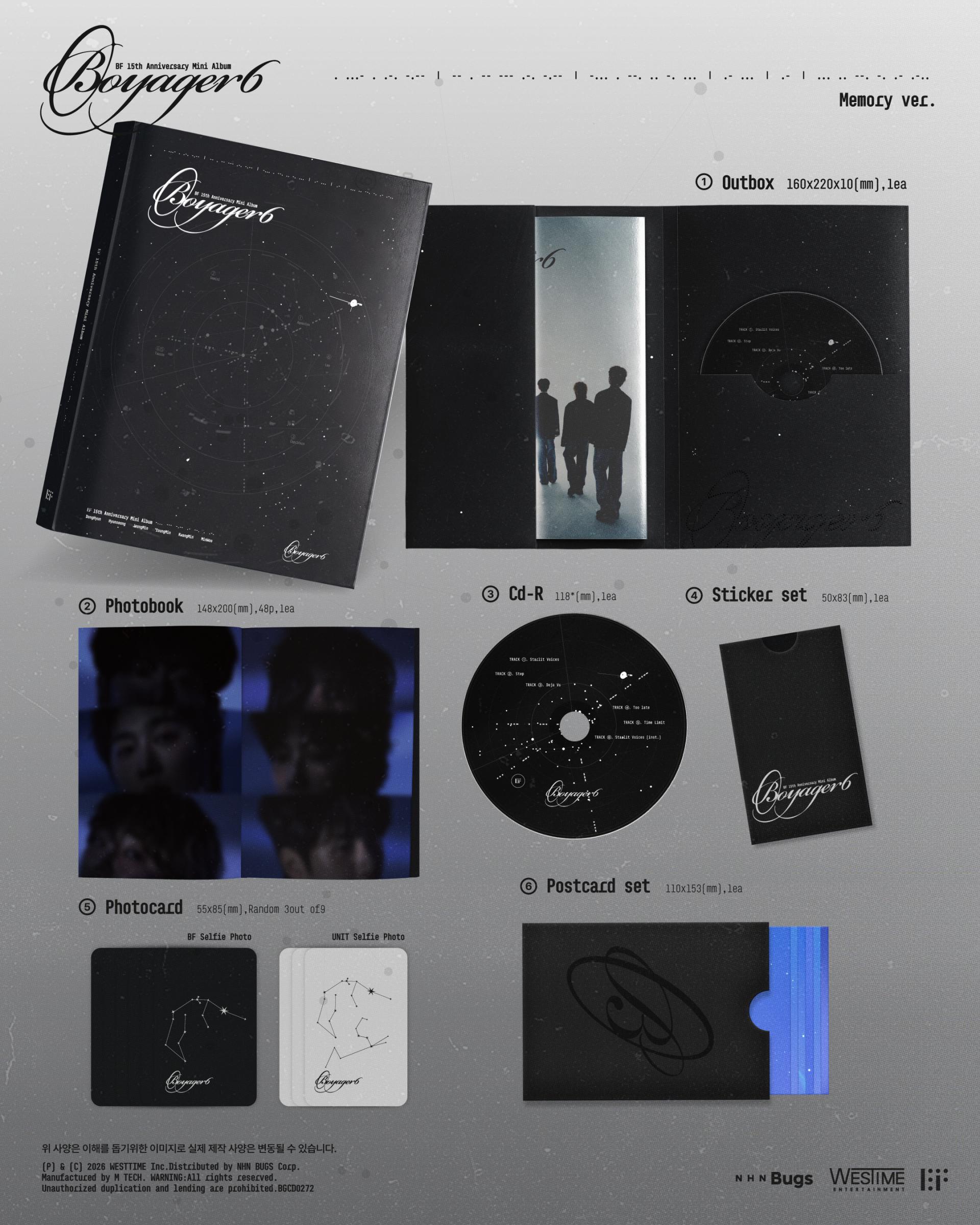 [Pre-order] BF (보이프렌드) 15th Anniversary Mini Album [Boyager6] Release Video Call Event