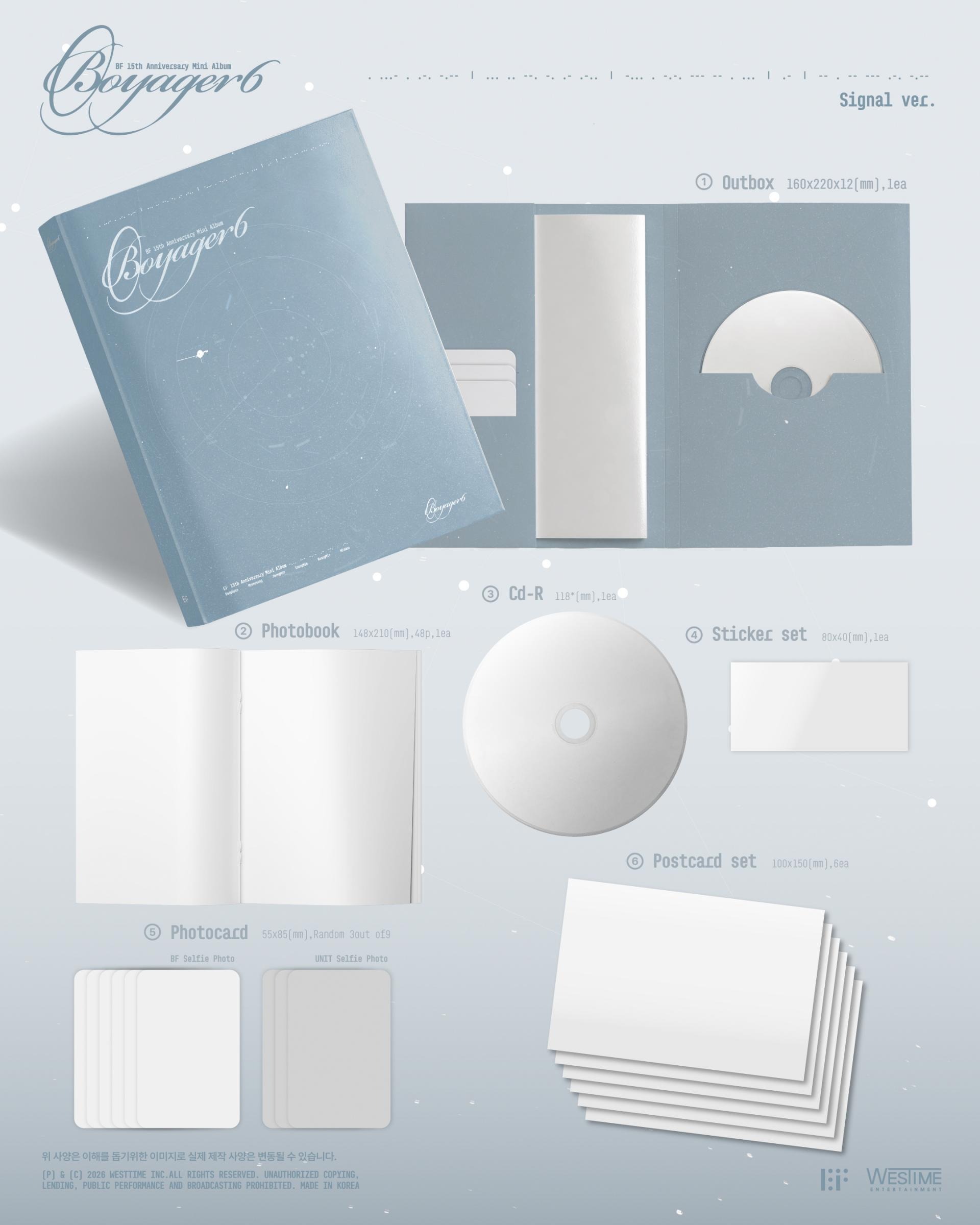 [Pre-order] BF (보이프렌드) 15th Anniversary Mini Album [Boyager6] Release Meet&Greet Event