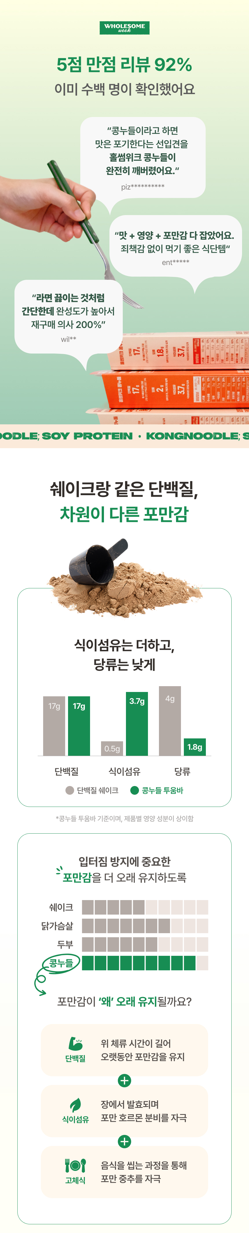 [홀썸위크] 고단백 파스타 콩누들 트러플 크림, 투움바 2세트