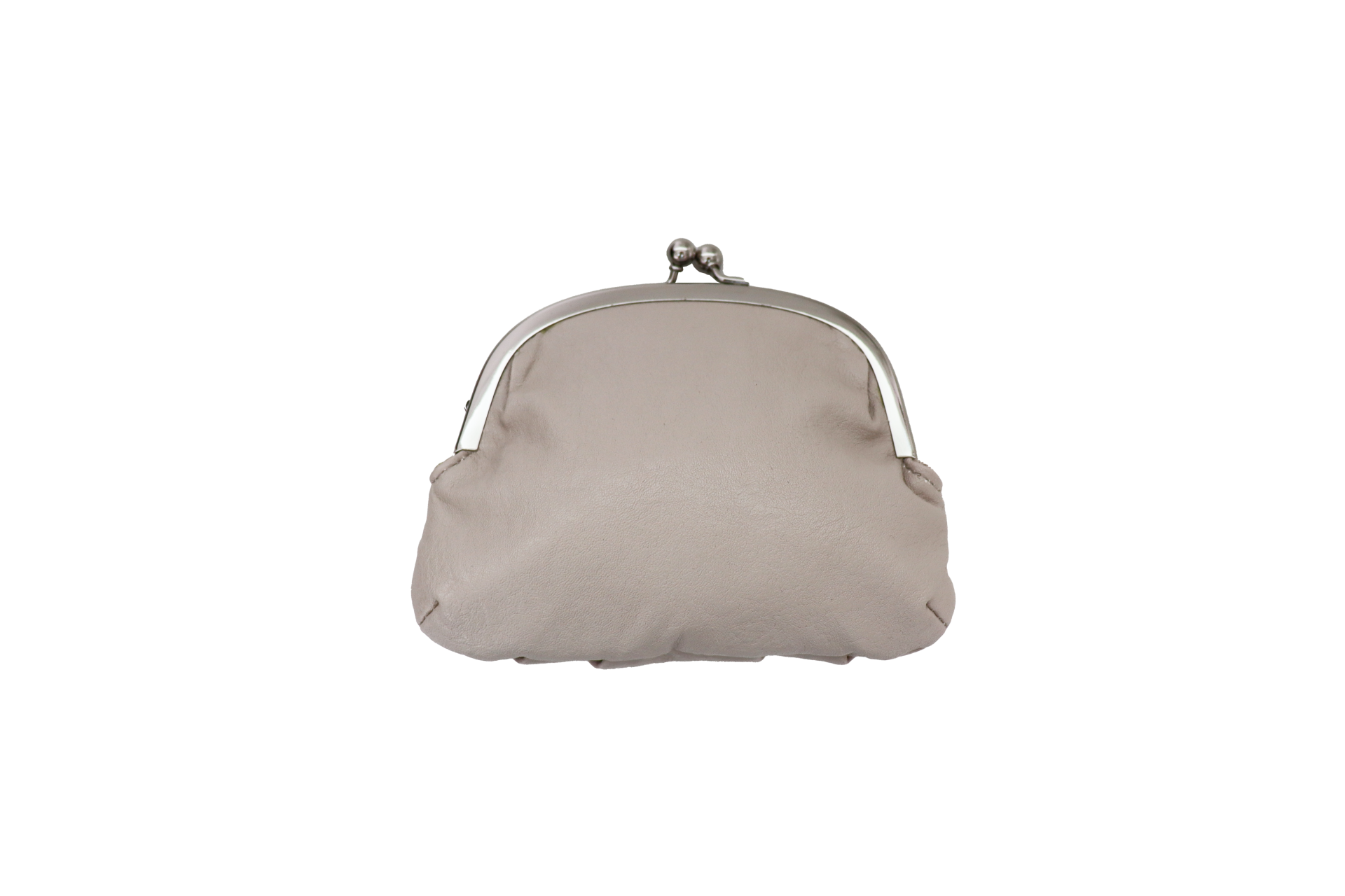 beige puff card wallet