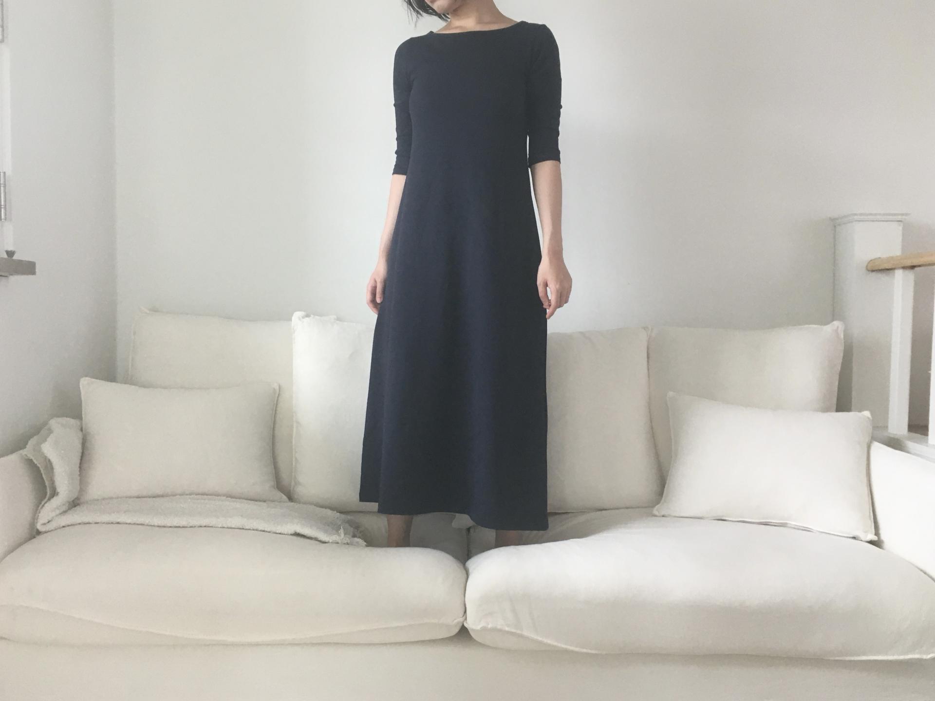 navy easy boatneck onepiece
