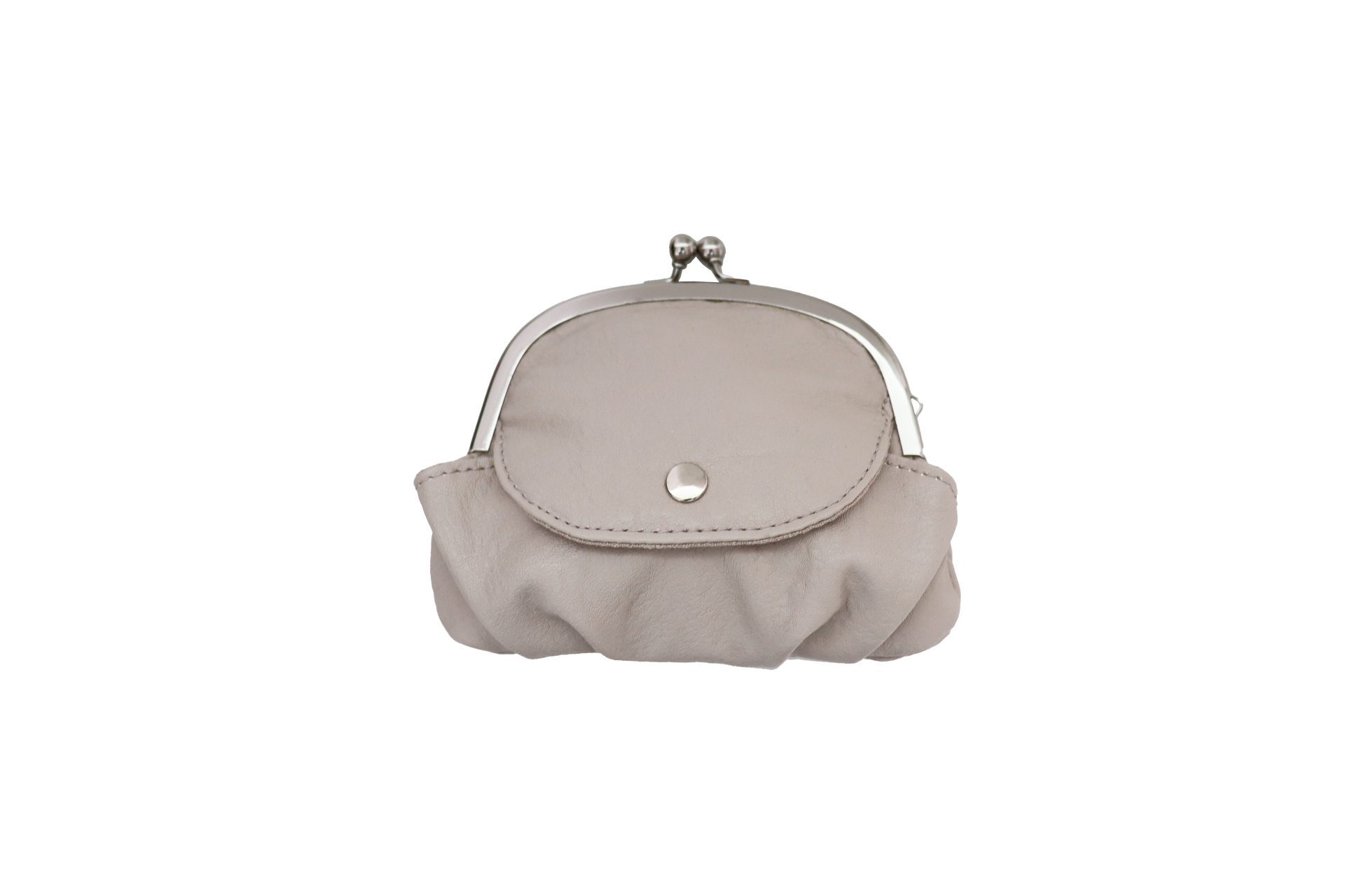beige puff card wallet