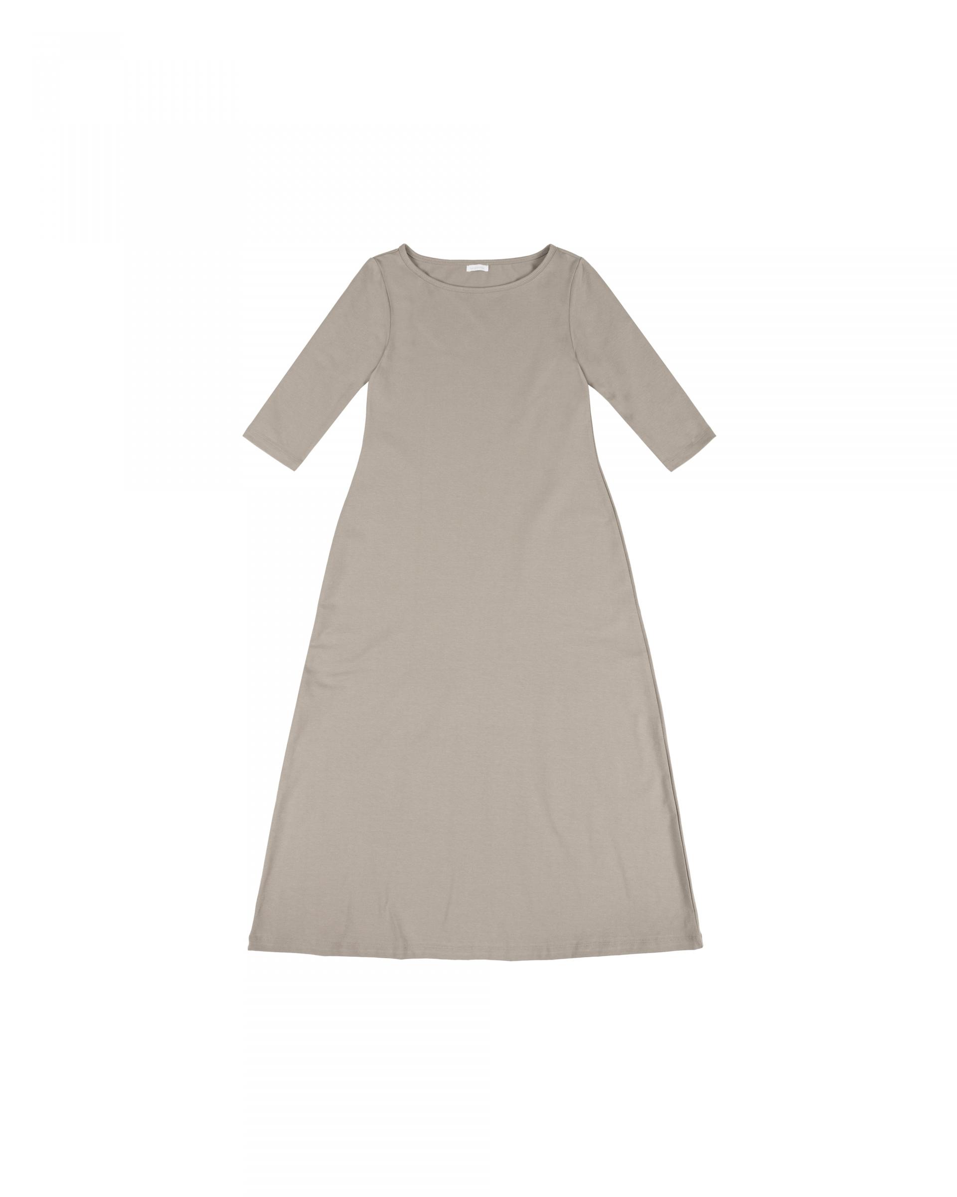 beige easy boatneck onepiece