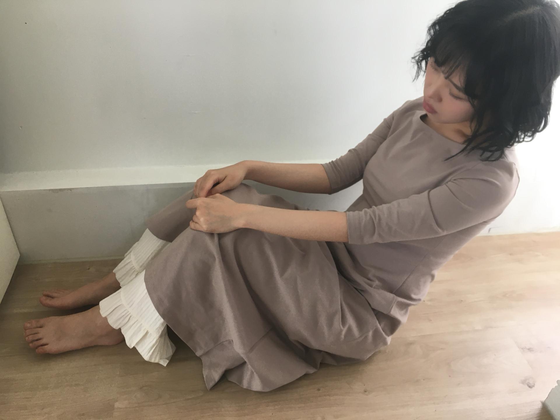 beige easy boatneck onepiece