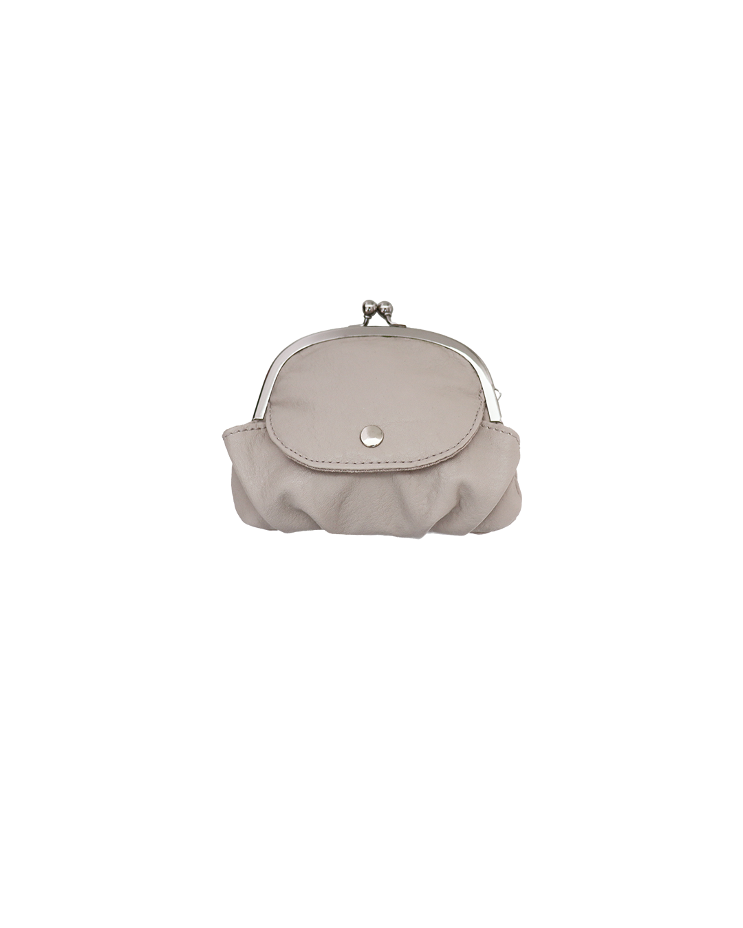 beige puff card wallet