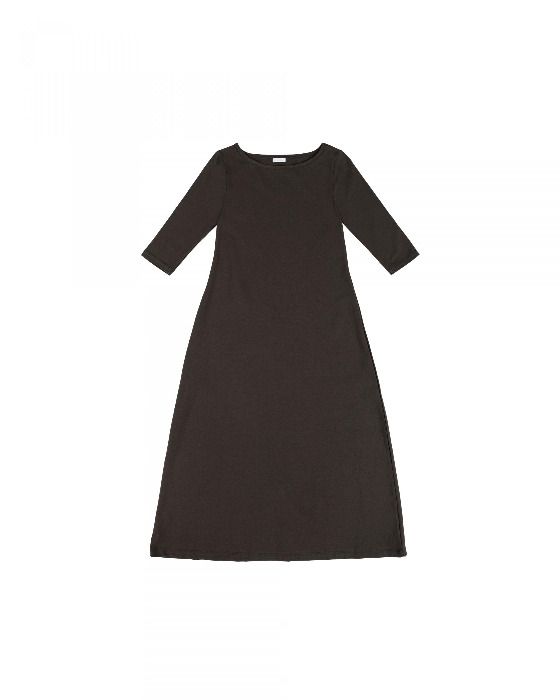 brown easy boatneck onepiece
