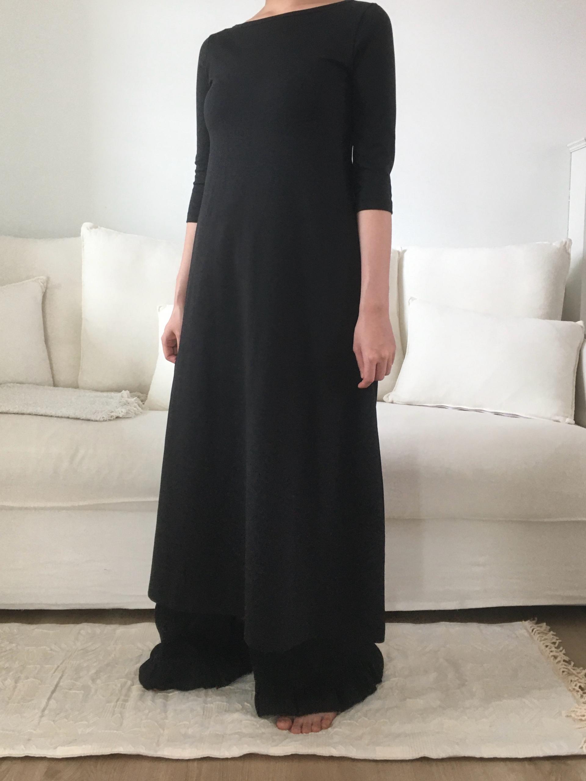black easy boatneck onepiece