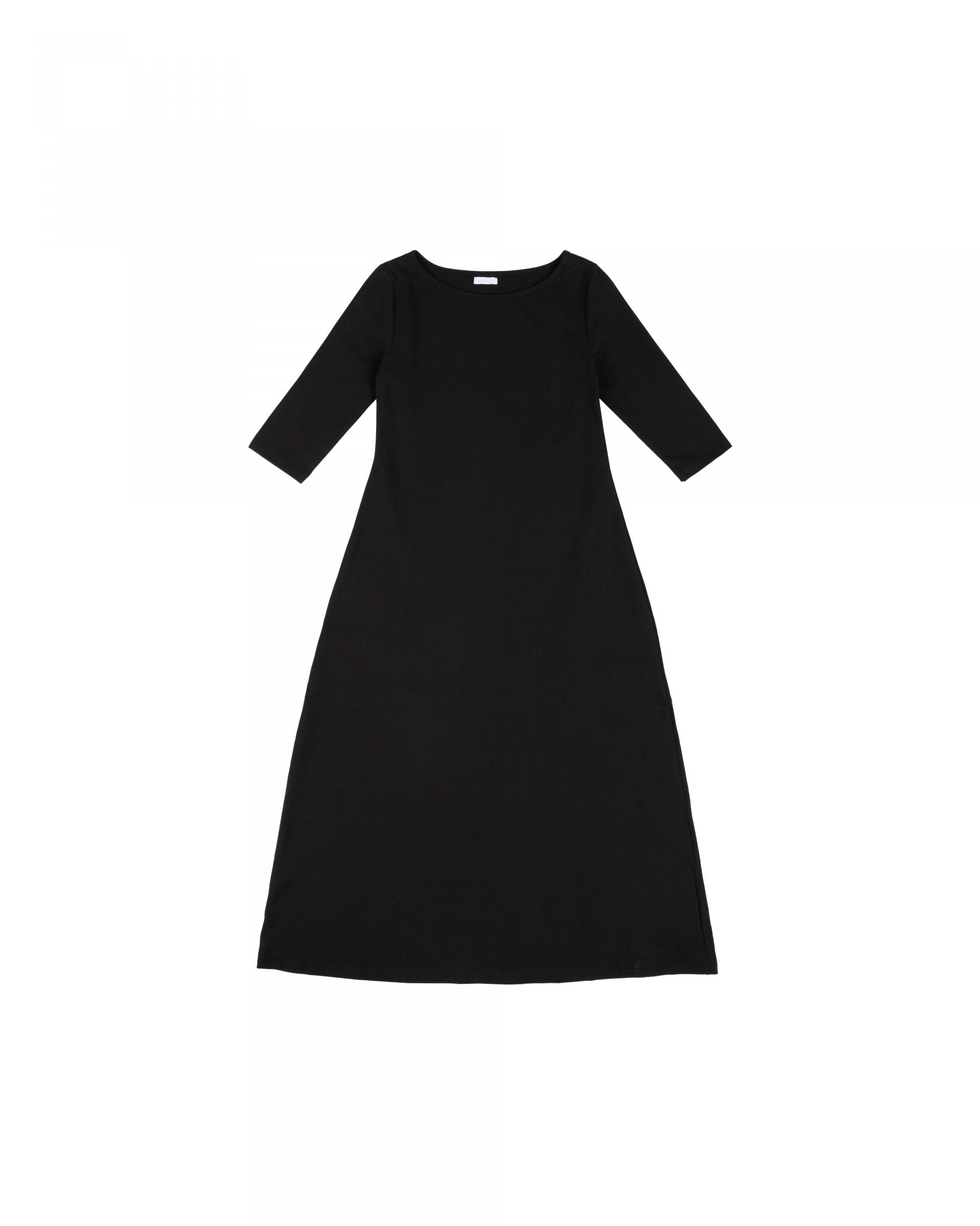 black easy boatneck onepiece