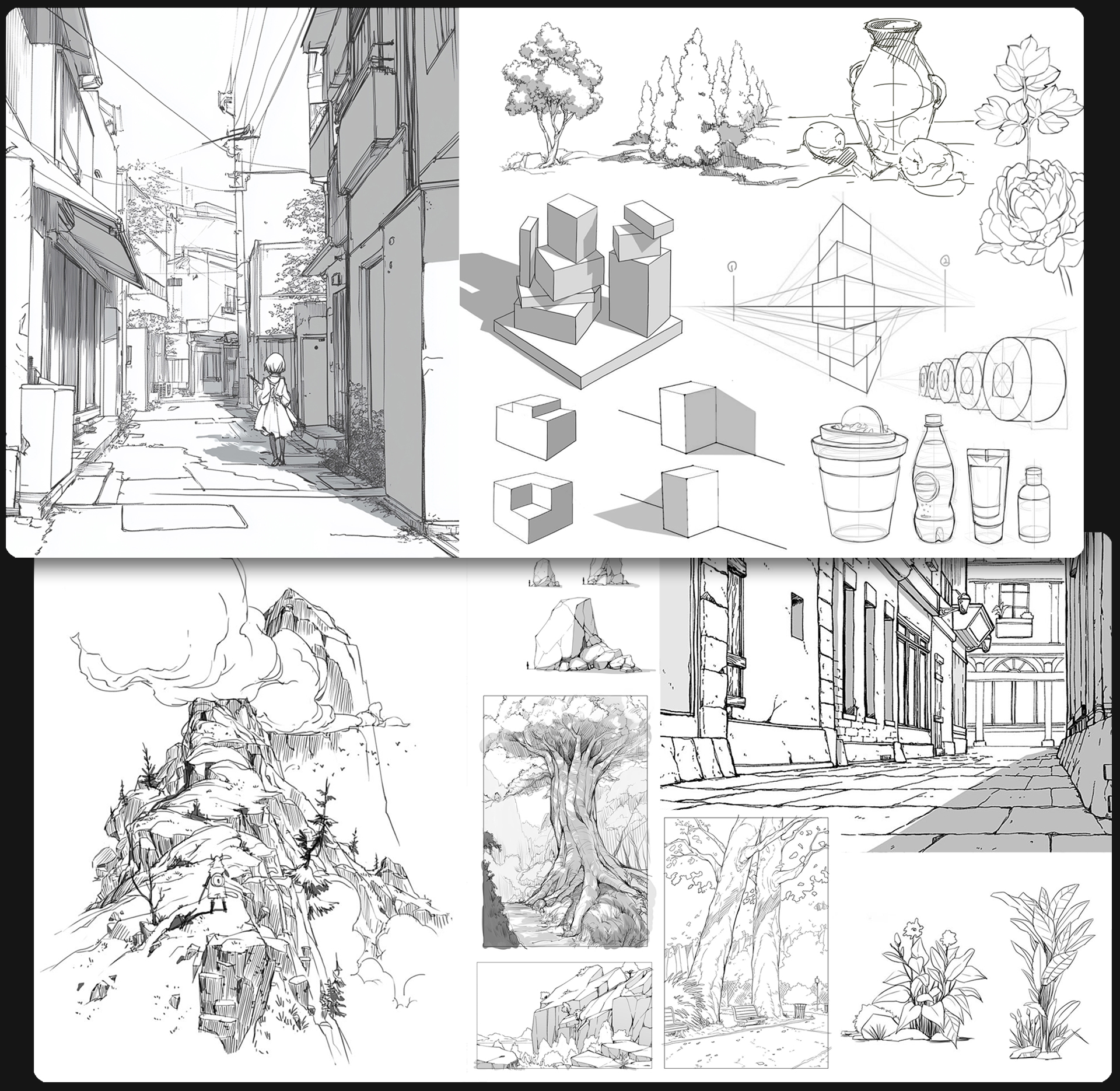 투시 드로잉 이미지