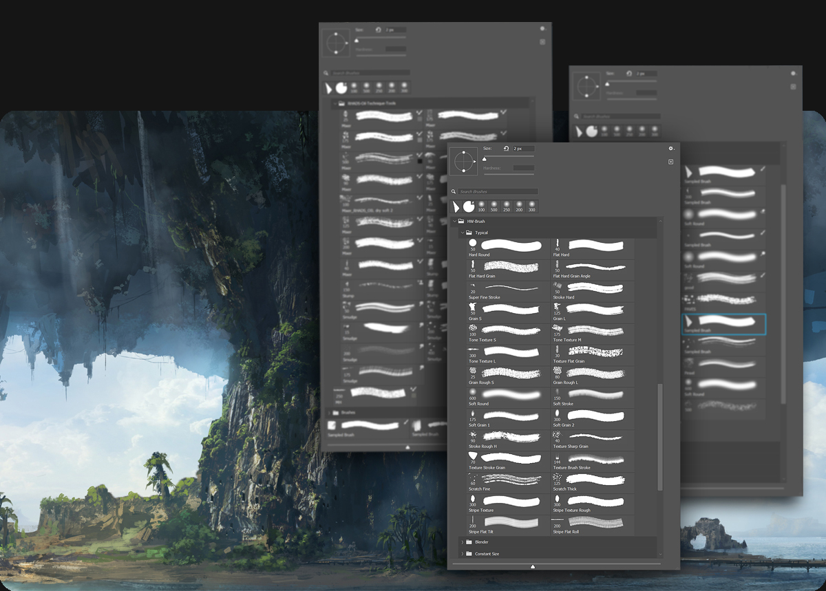 커스텀 브러쉬 이미지
