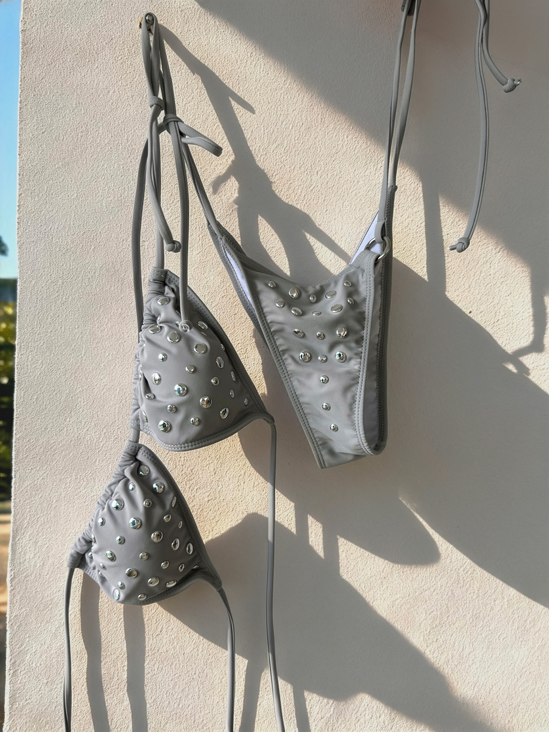 실버 스터드 스트링 비키니