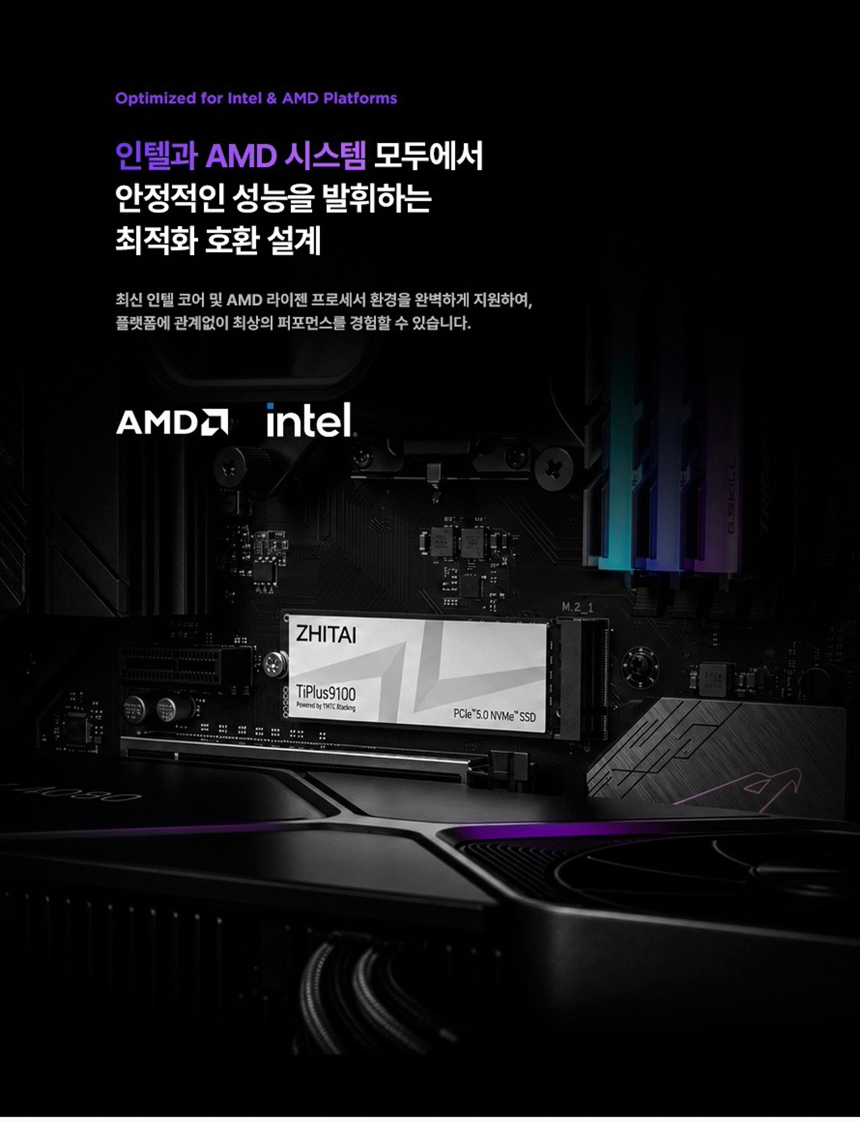 YMTC ZHITAI Tiplus9100 1TB PCIe 5.0 TLC M.2 NVMe SSD