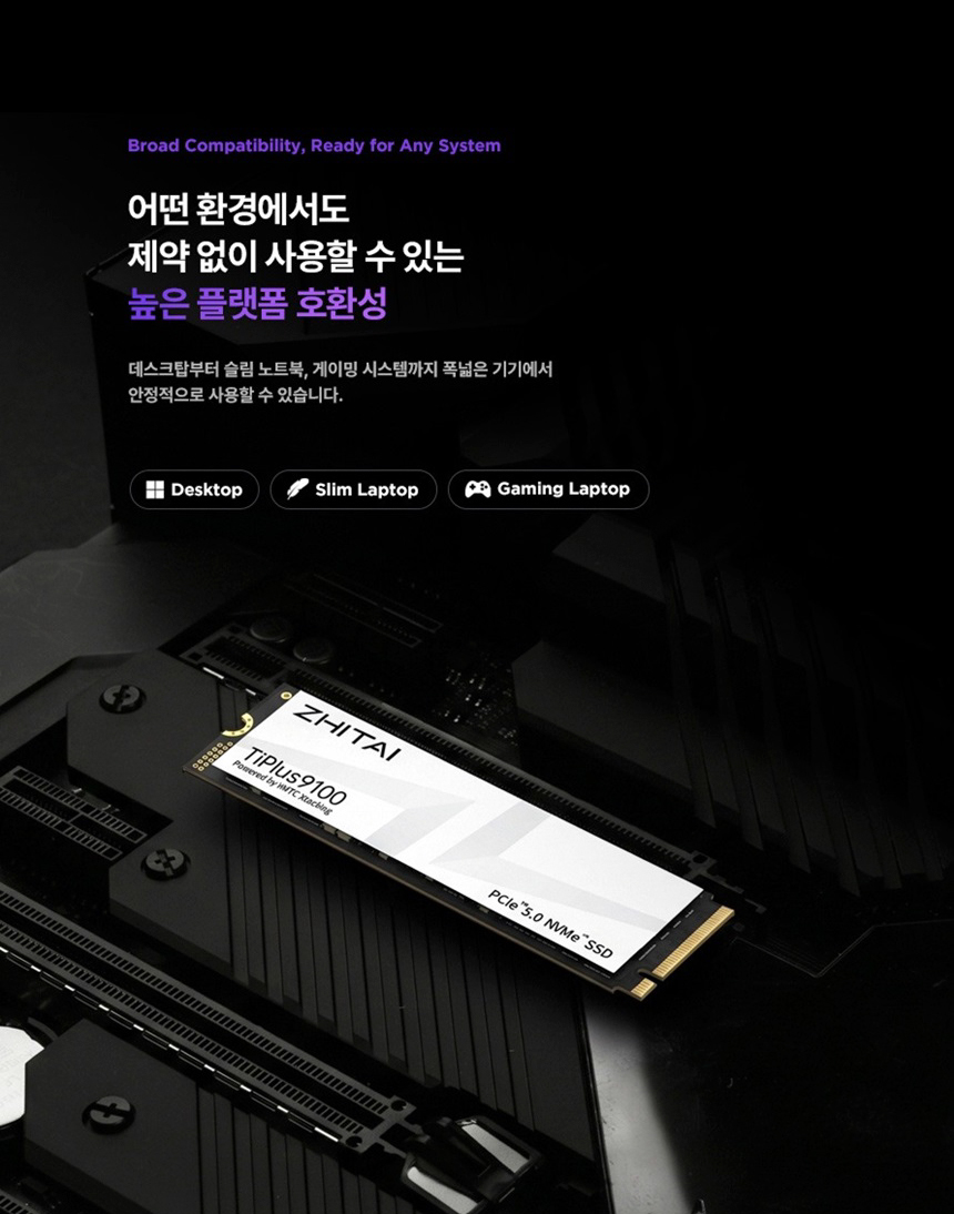 YMTC ZHITAI Tiplus9100 4TB PCIe 5.0 TLC M.2 NVMe SSD