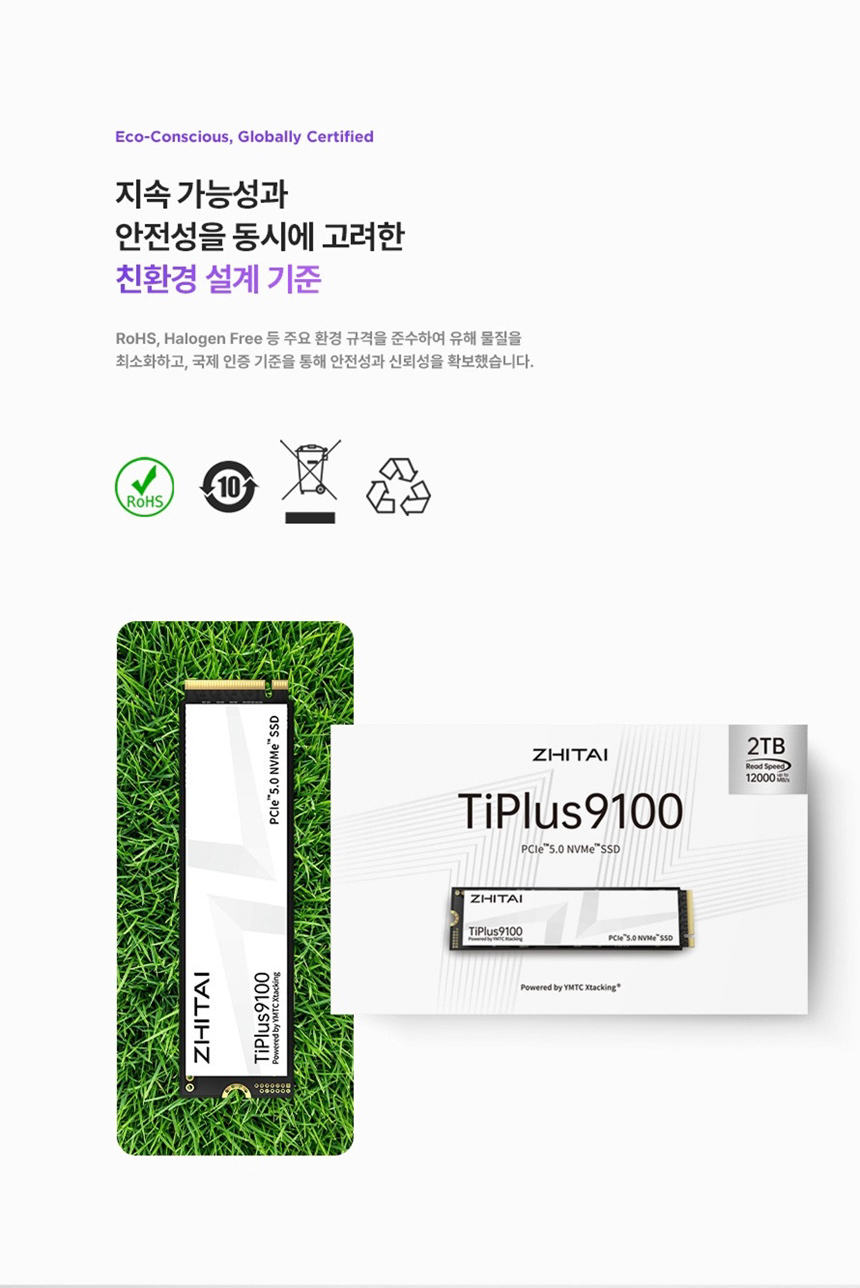 YMTC ZHITAI Tiplus9100 1TB PCIe 5.0 TLC M.2 NVMe SSD