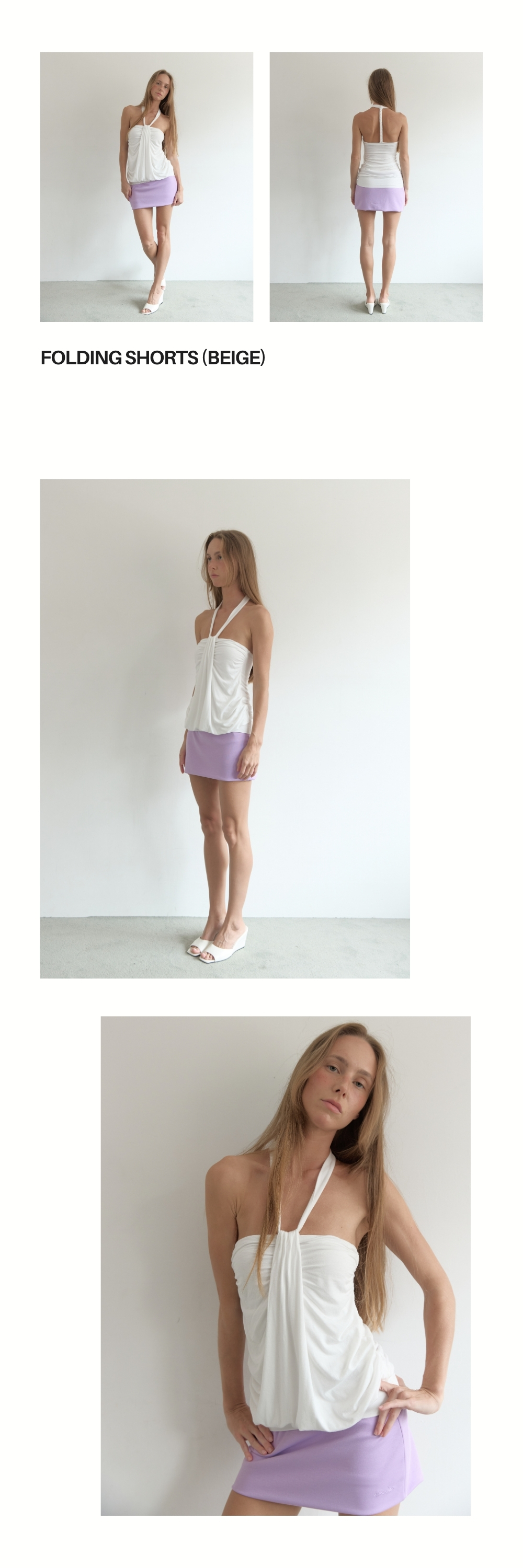 MINI SKIRT PANTS (VIOLET)