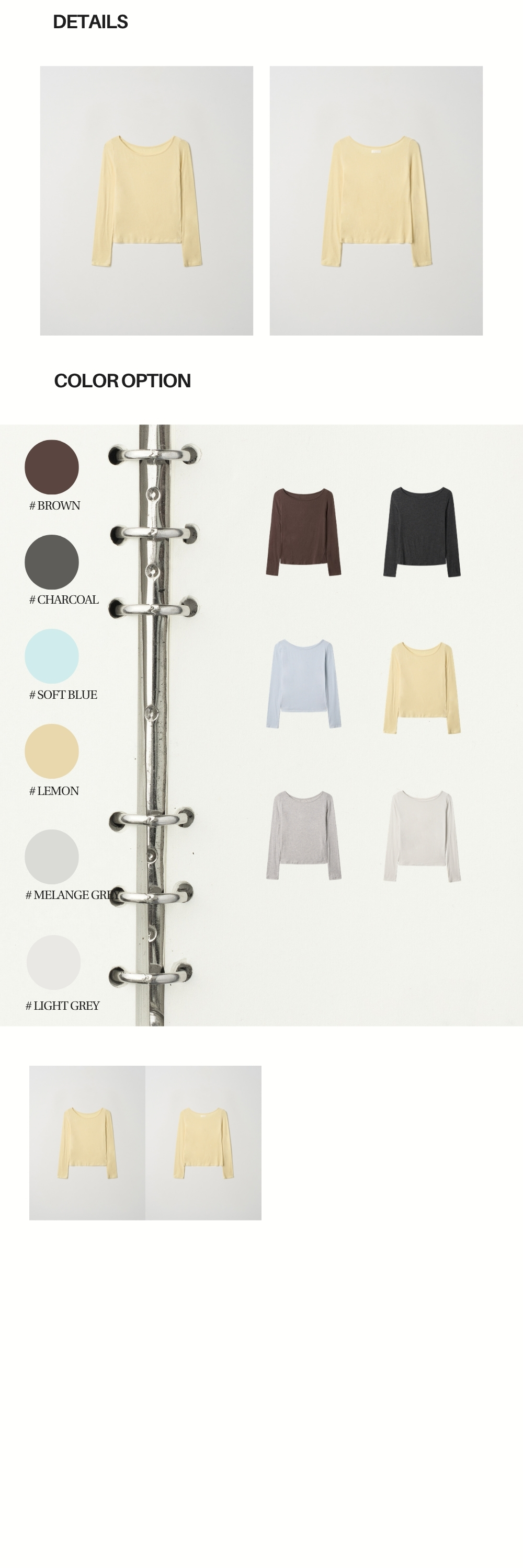 BASIC ANGORA BOAT T (LEMON)