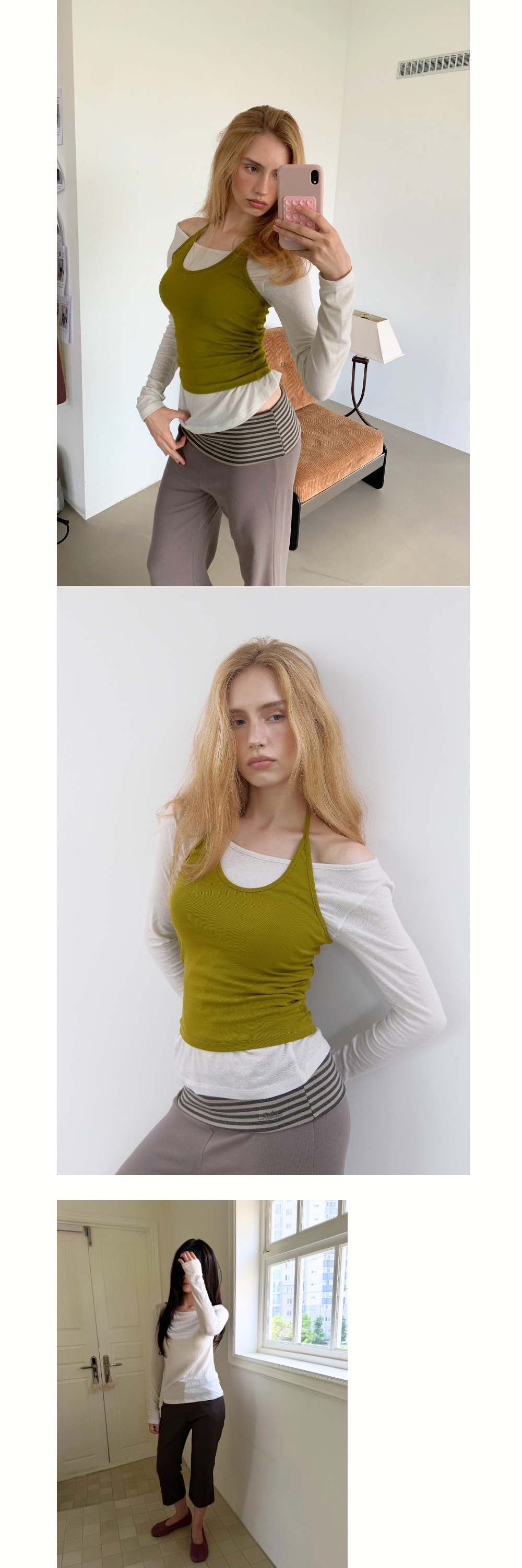 BASIC ANGORA BOAT T (LIGHT GREY)