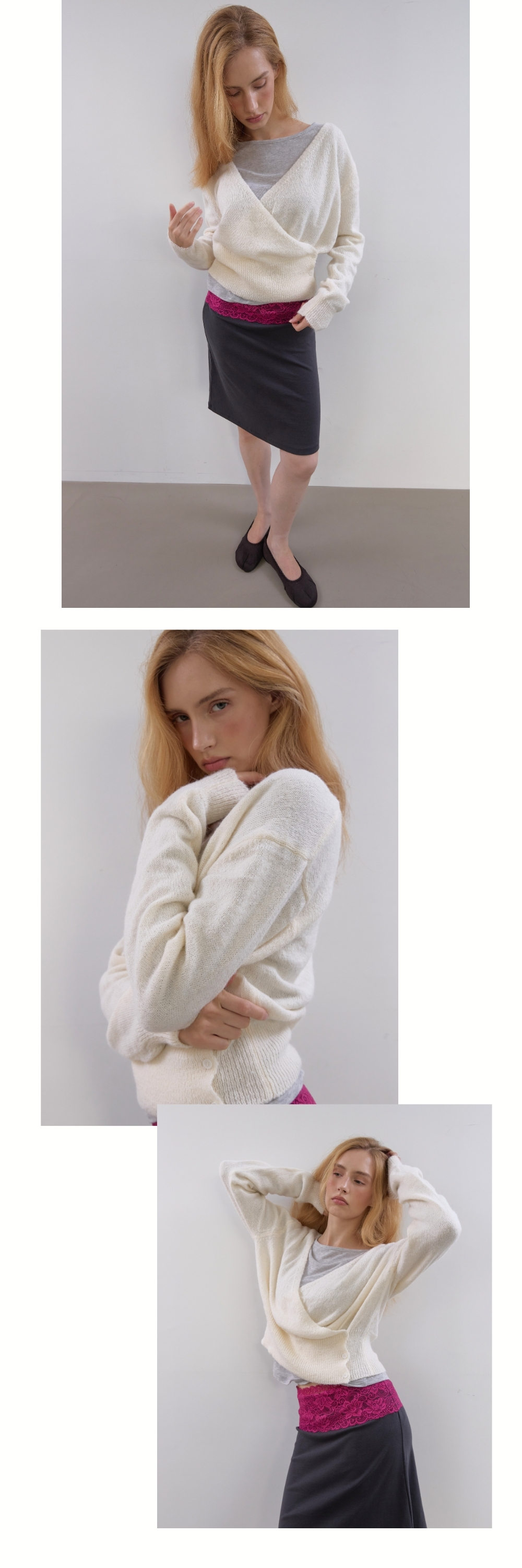 WOOL WRAP KNIT (IVORY)