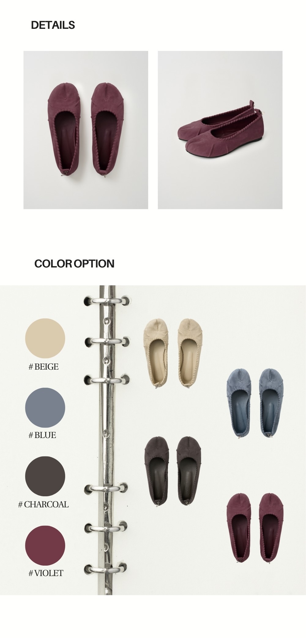 TWIST TABI FLAT (VIOLET)