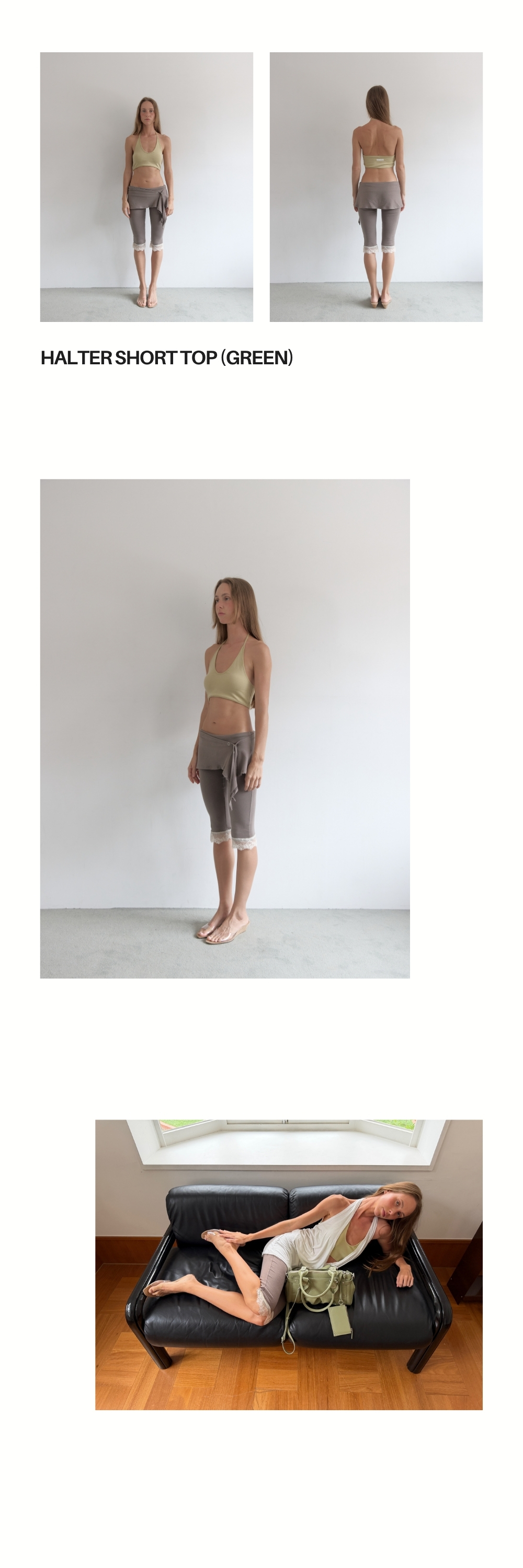 HALTER SHORT TOP (GREEN)