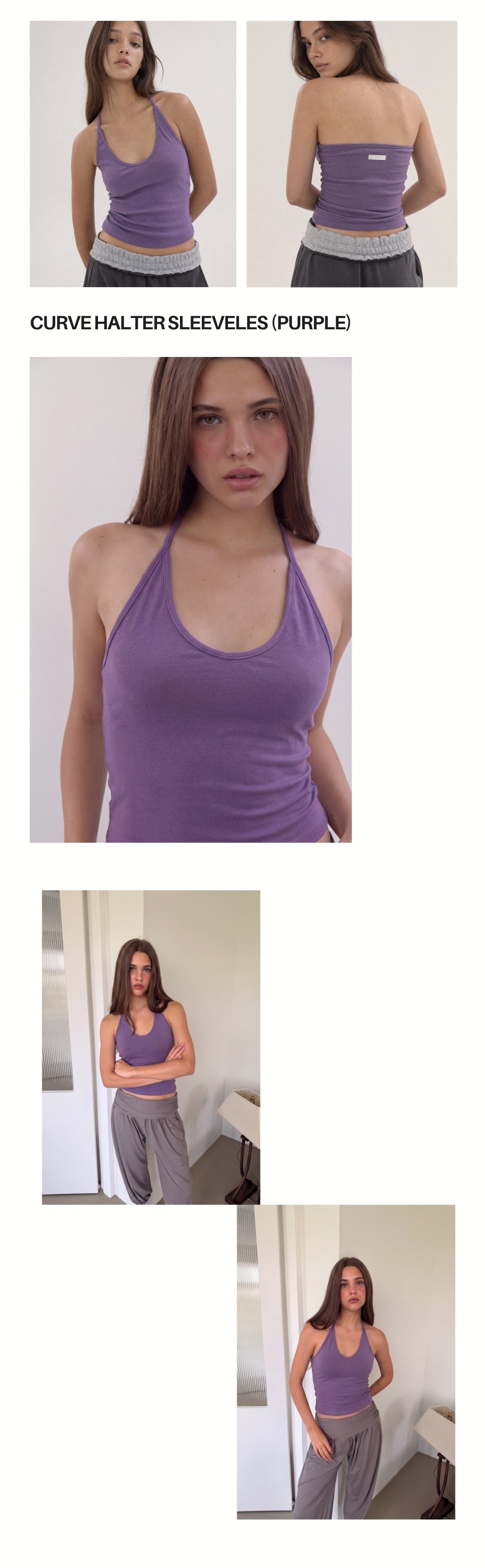 CURVE HALTER SLEEVELESS 2+1