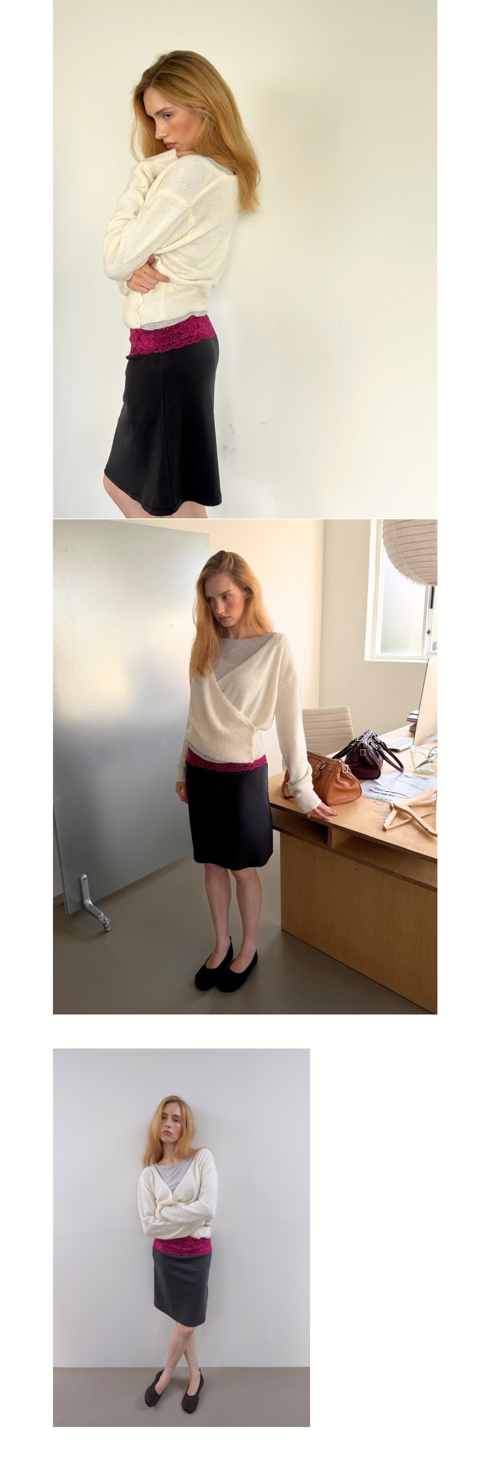 WOOL WRAP KNIT (IVORY)