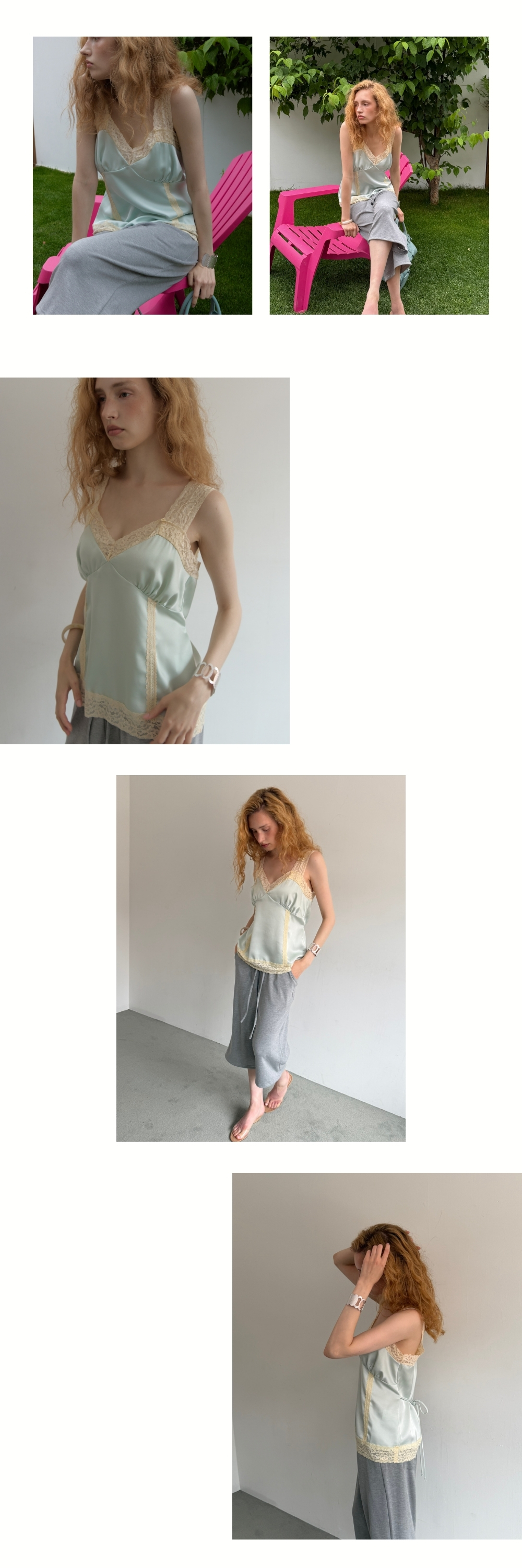 MOON SATIN TOP (MINT)